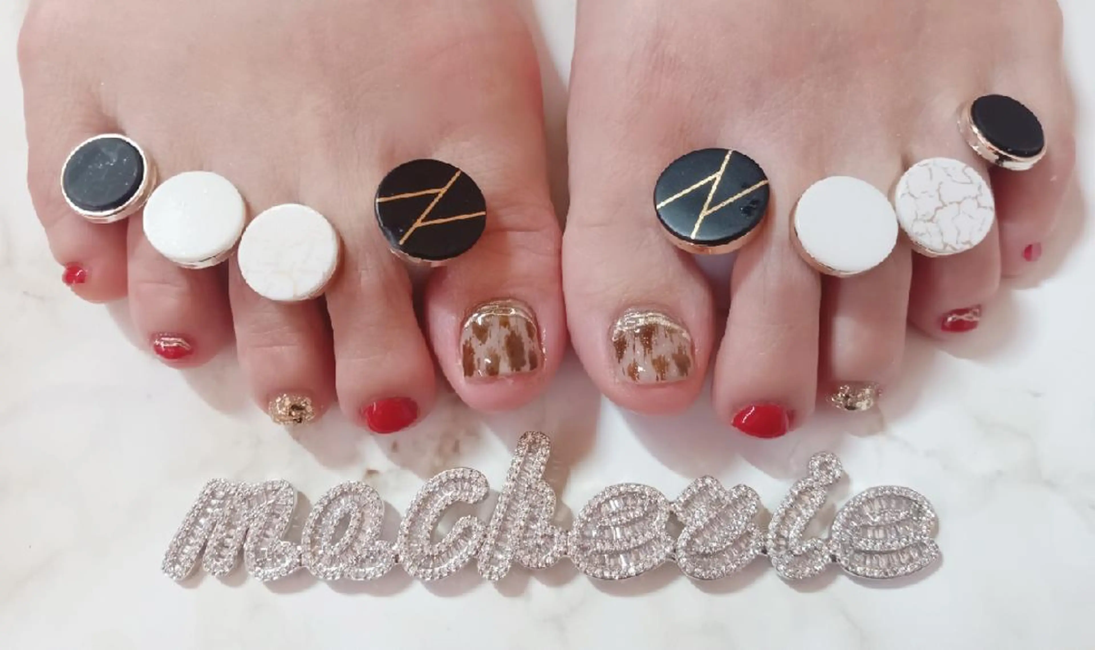 ネイル フットネイル フットネイル Nail Salon macherieのネイルデザイン