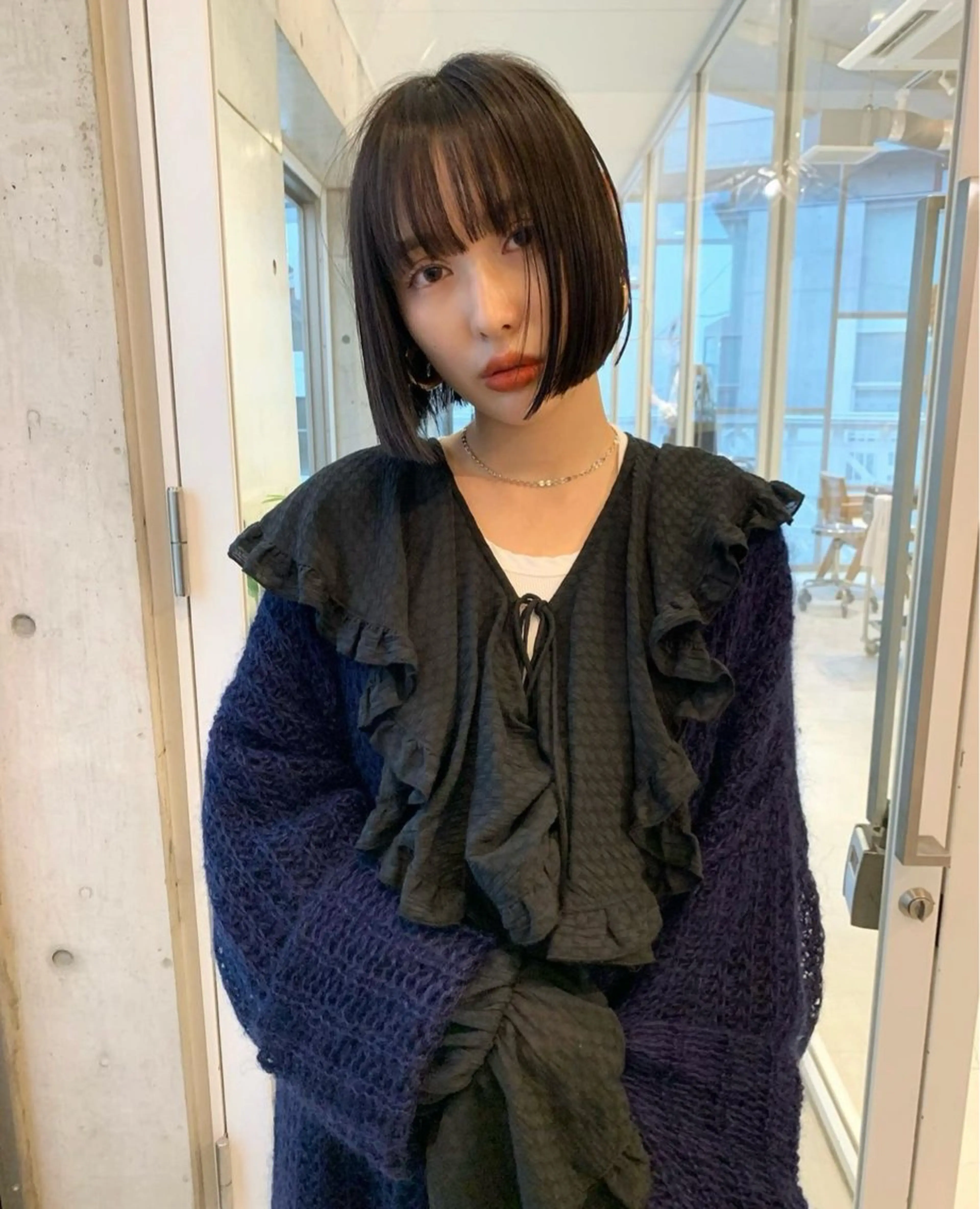 ミディアム カット ヘアカラー トリートメント SCENE 髪質改善 シーンのヘアスタイル