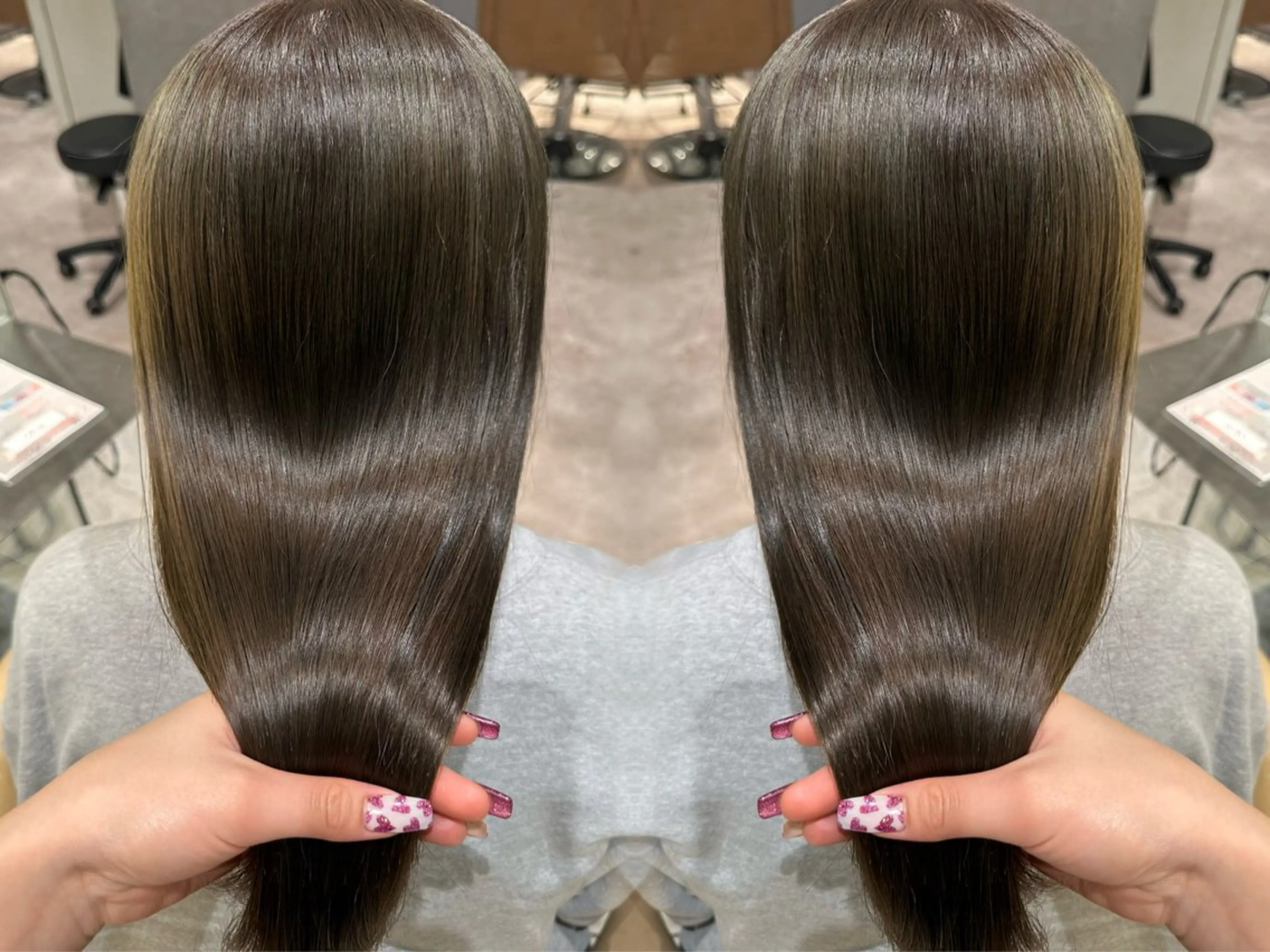 セミロング カラー もえな 💋👼🏻のヘアスタイル