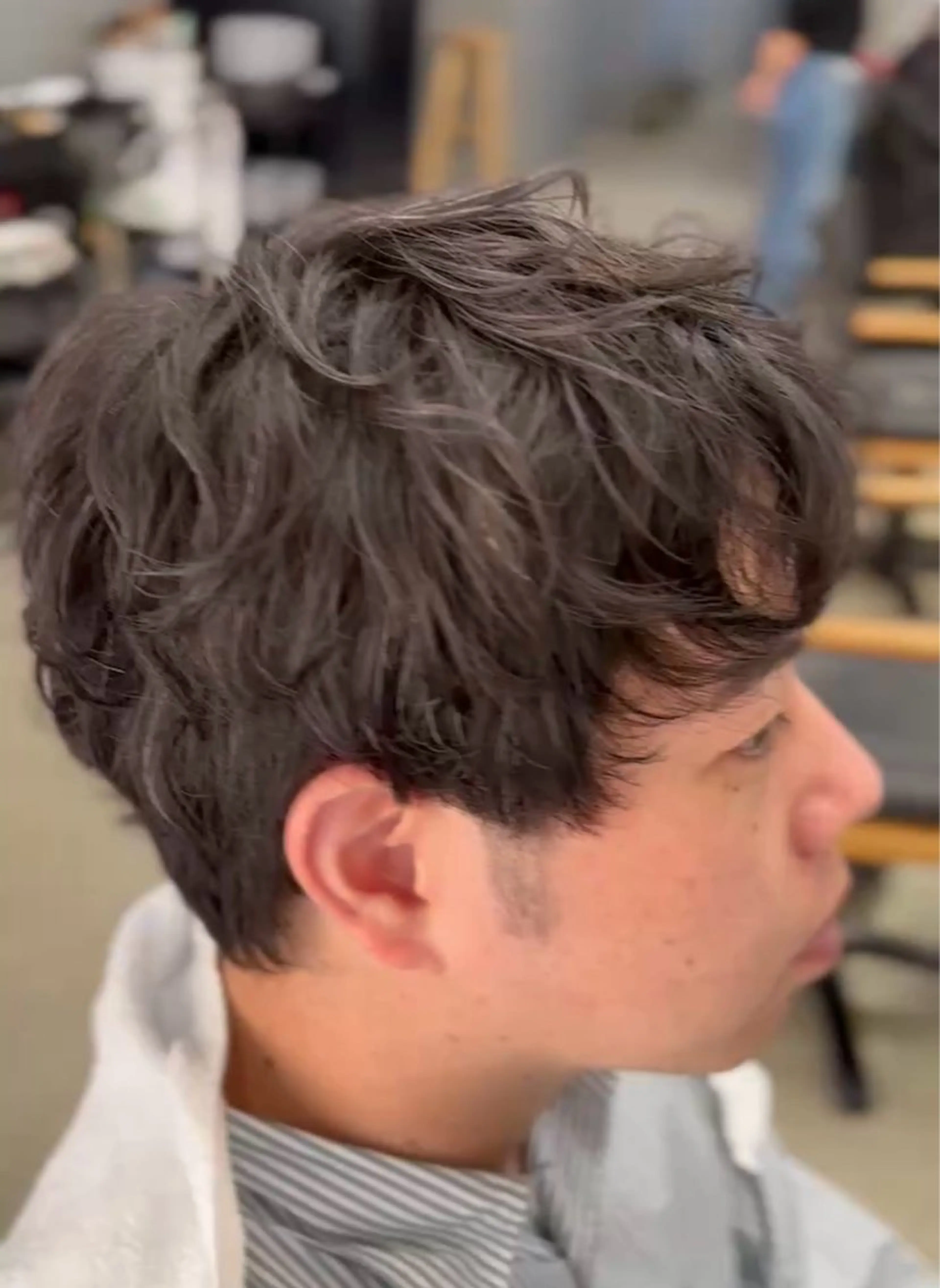 ショート パーマ メンズ カット パーマ メンズ専門サロン wokeのヘアスタイル