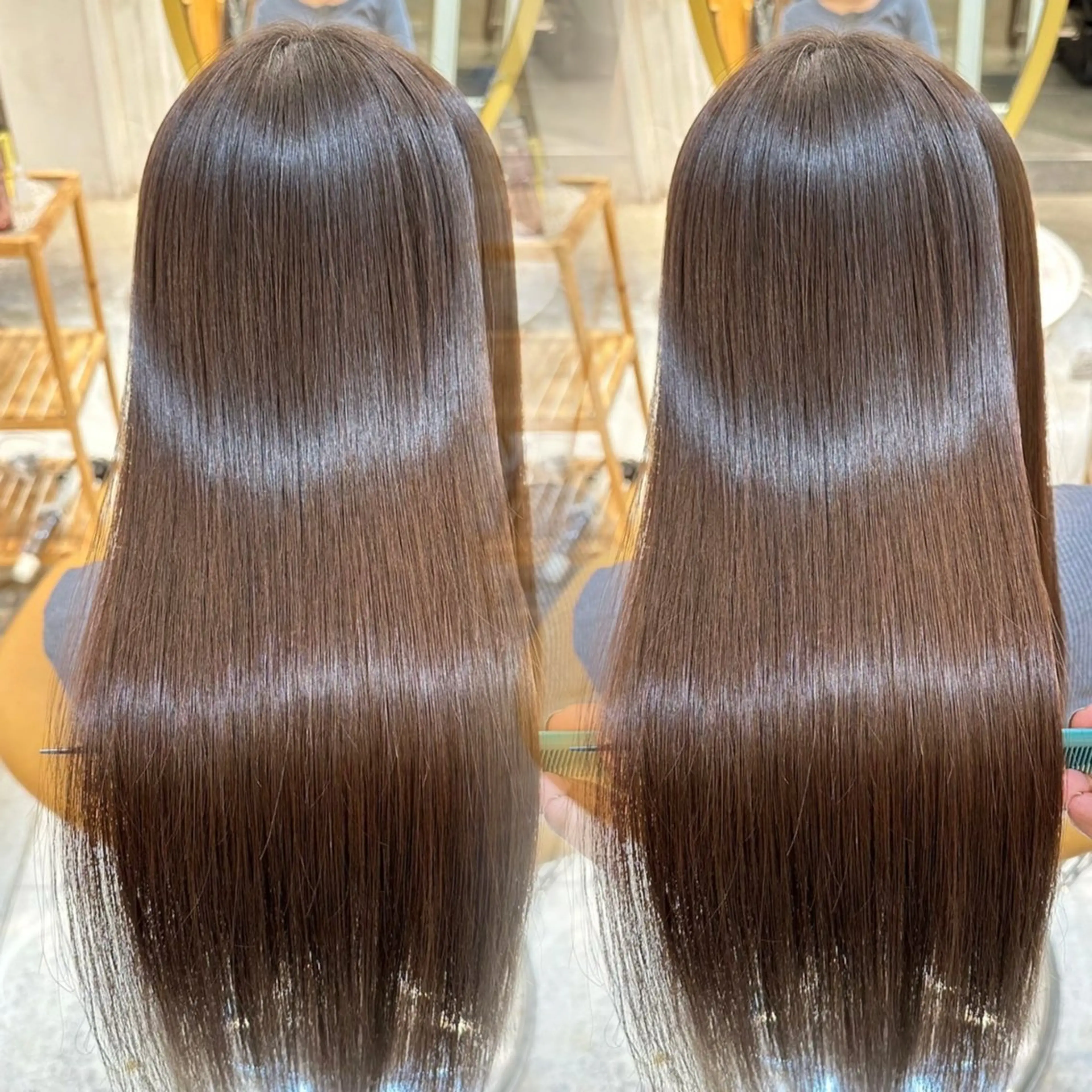 ロング 髪質改善 縮毛矯正 トリートメント 酸性ストレート 酸熱トリートメント 縮毛矯正 トリートメント Lond charme 吉祥寺所属・縮毛矯正・レイヤー カット募集中/ななこのヘアスタイル