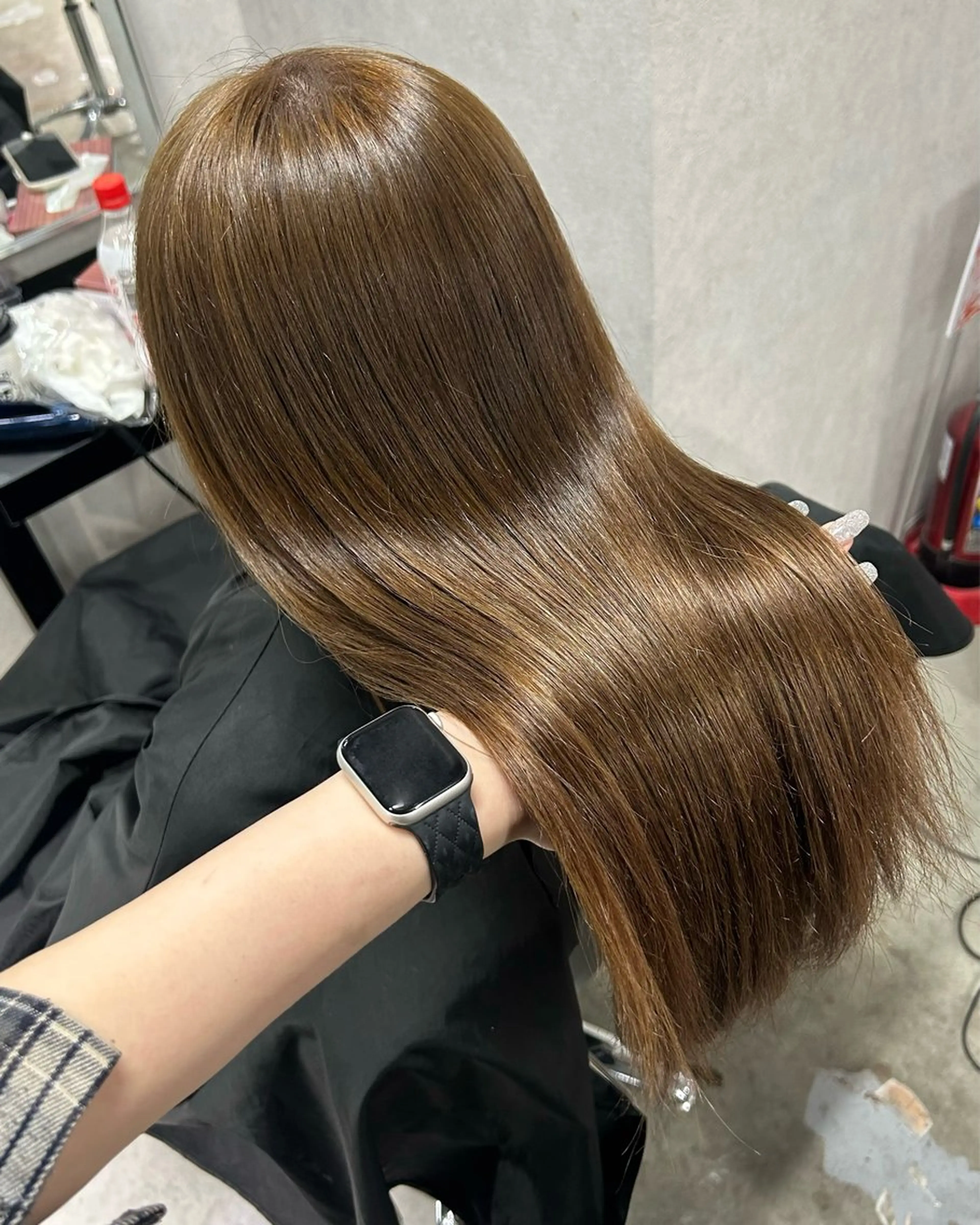 ロング カラー ベージュカラー ブリーチ 心斎橋/カラーモデル /まな♡のヘアスタイル