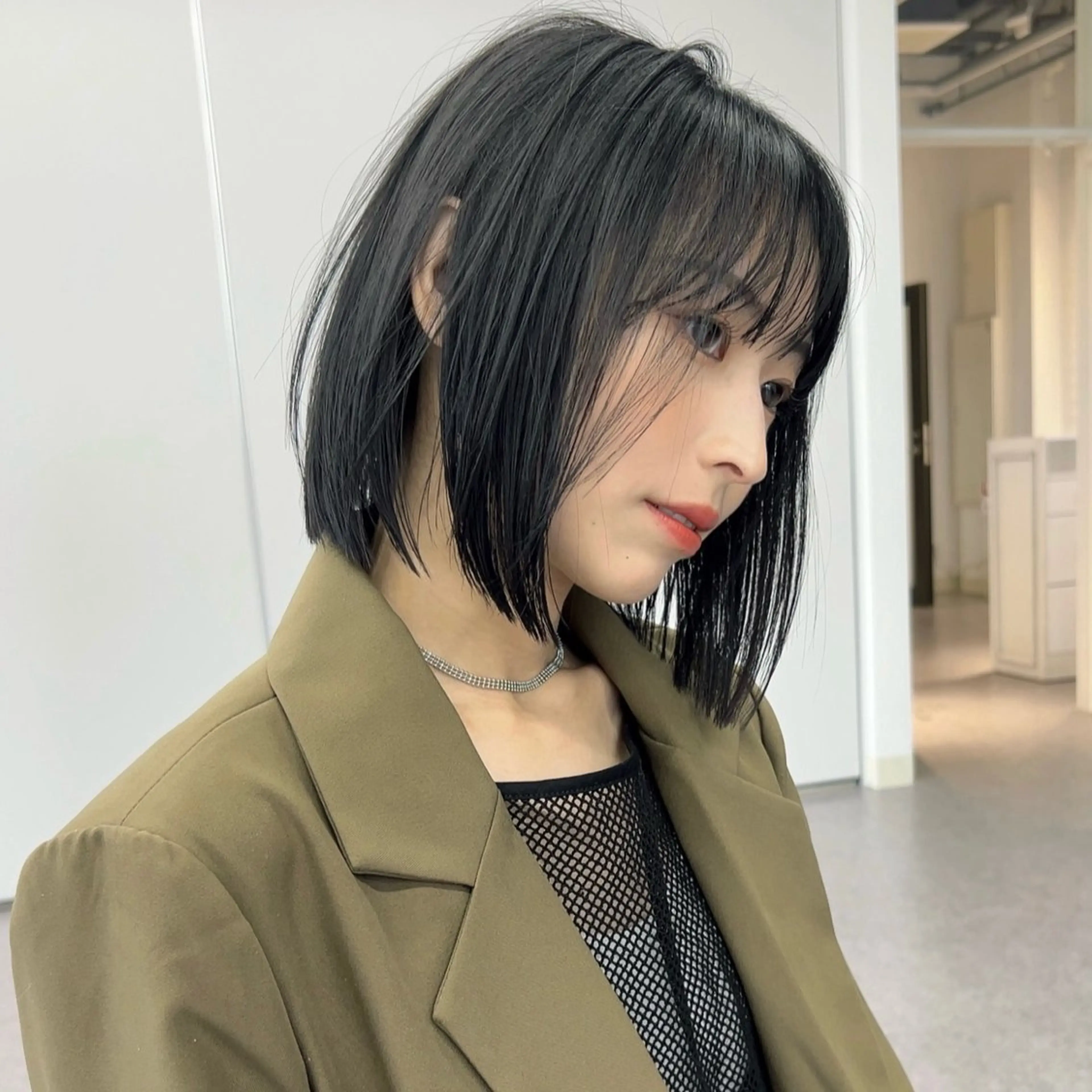 ショート 艶カラー/ボブ /似合わせ/田口愛那のヘアスタイル