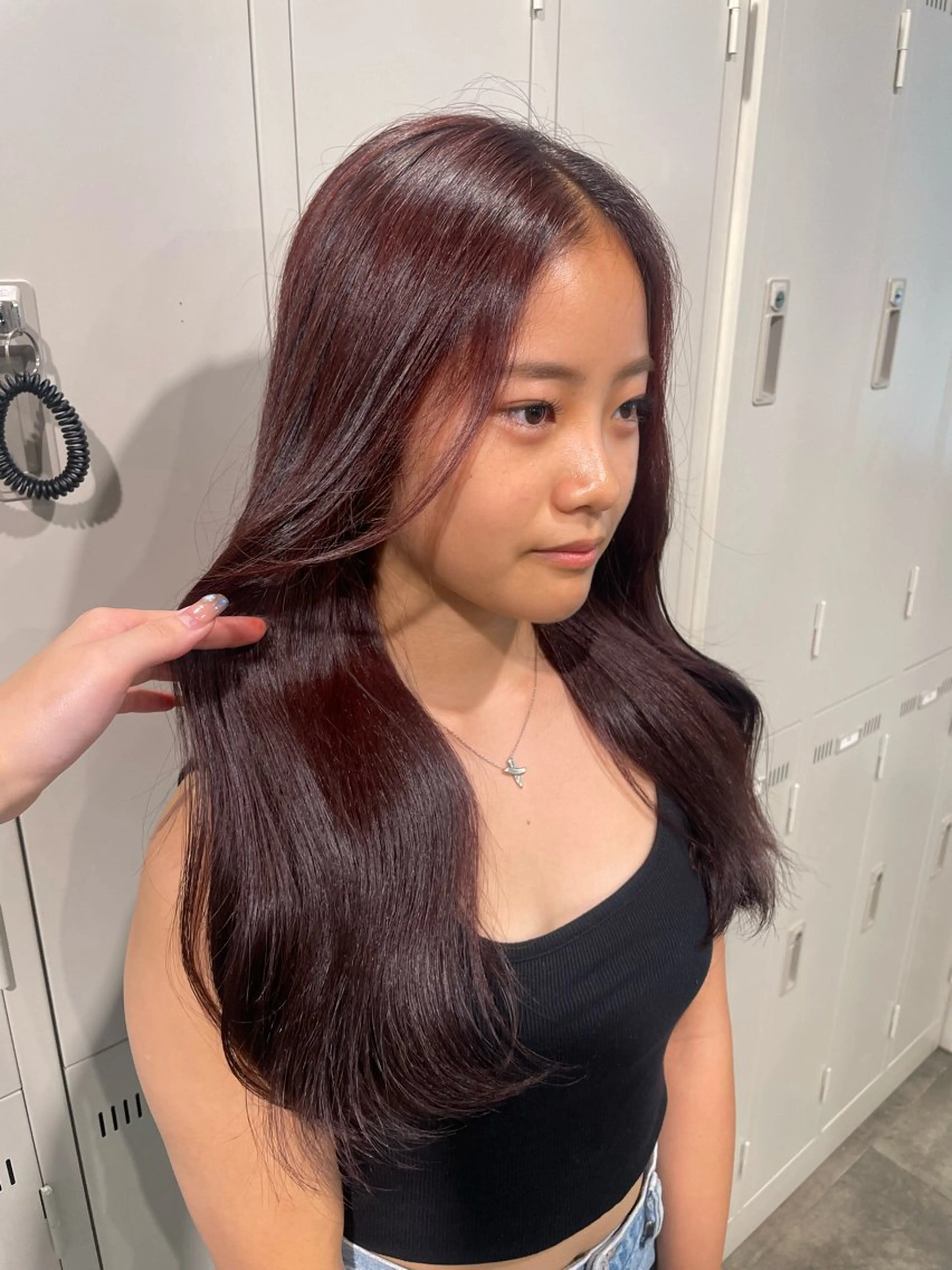 ロング カラー ブラウンカラー レッドカラー レッドブラウン alicetokyo 🦋宮葉🦋のマツエク・マツパデザイン