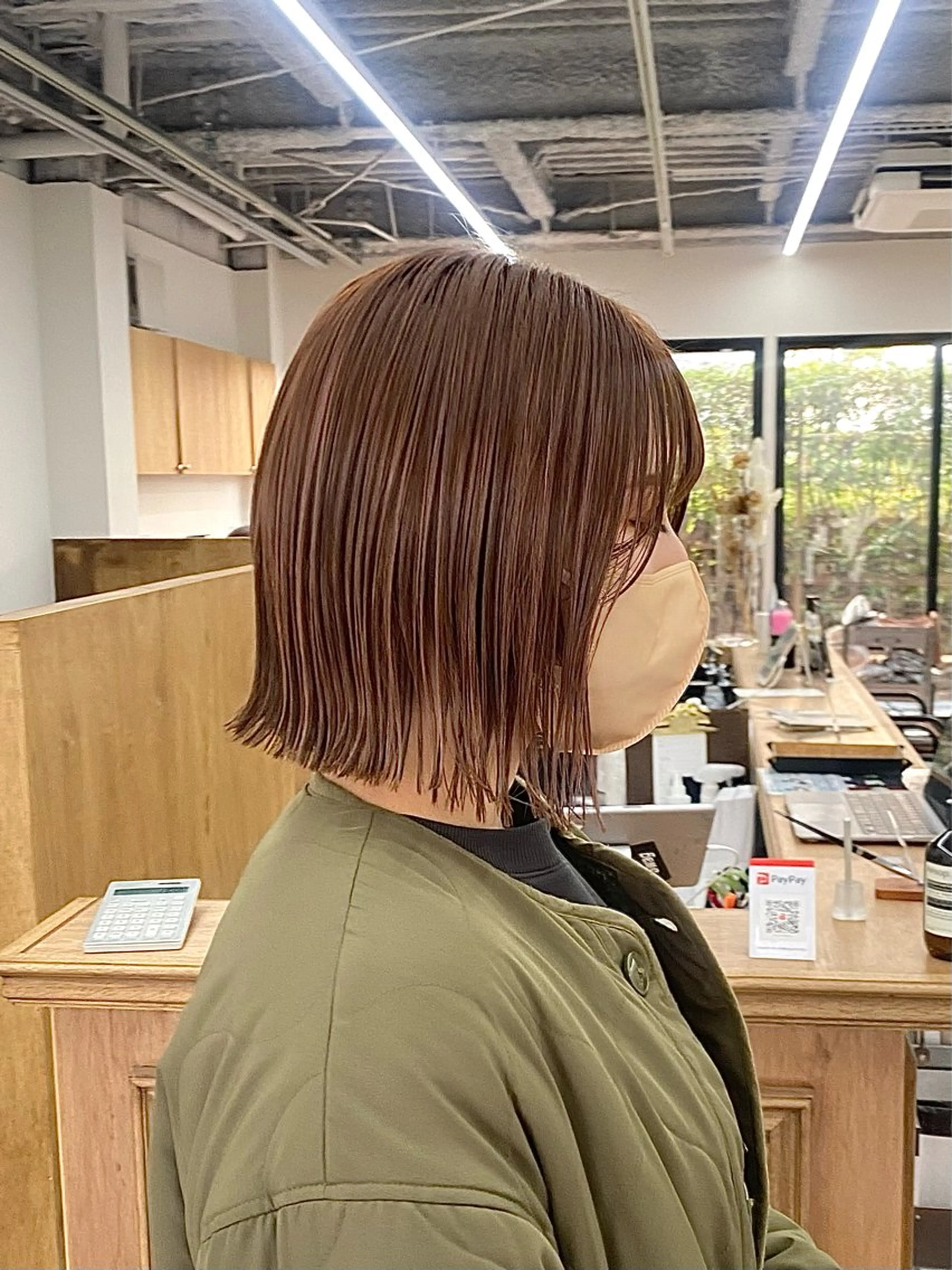 ミディアム カラー ヘアアレンジ カット ヘアカラー トリートメント ハル🌸柔色/ ブリーチなし/艶髪のヘアスタイル