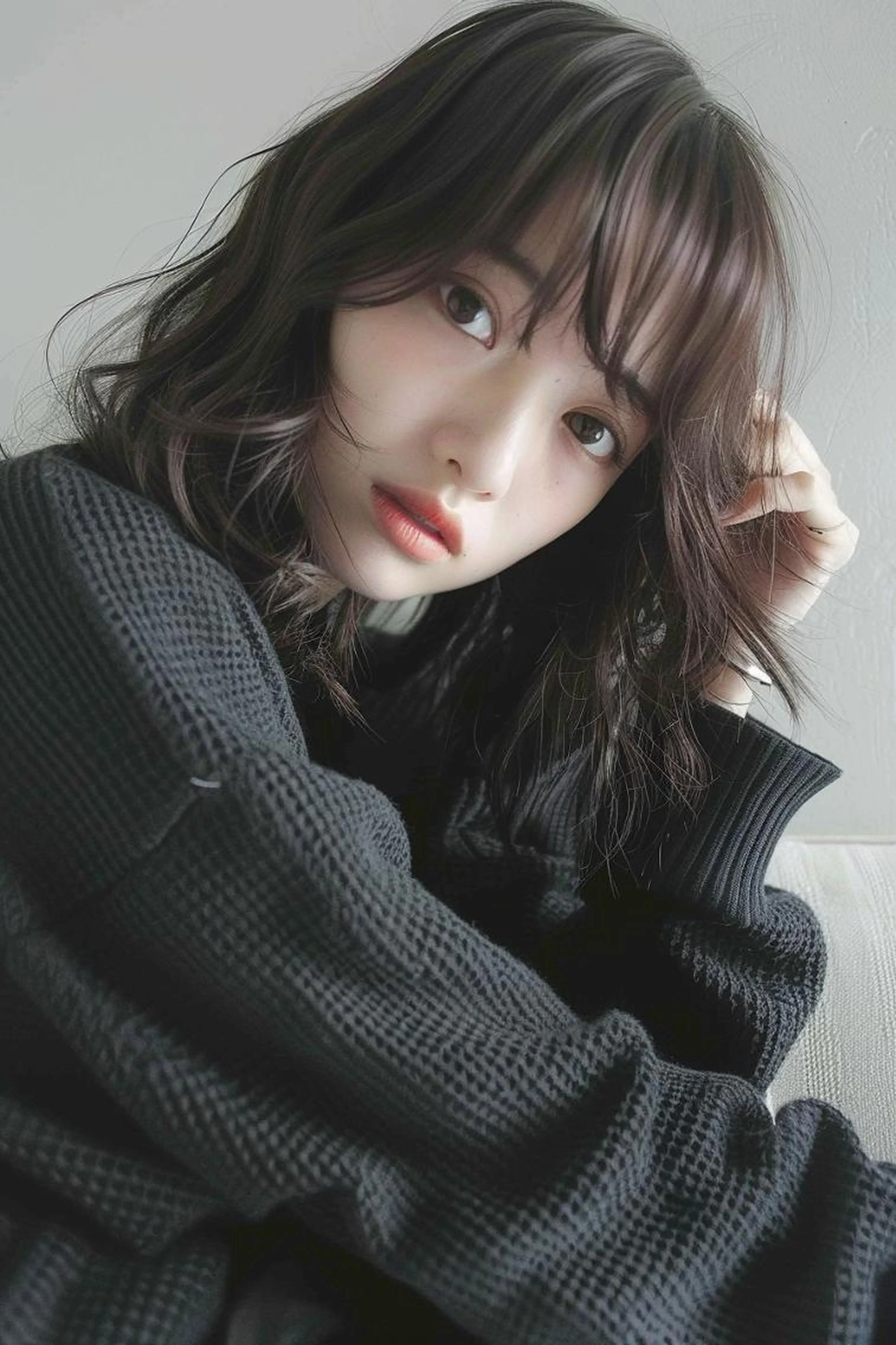 【👀SNSで話題👀】❣️/学生/実習生必見❣️暗染・黒染めカラー➕うる艶トリートメントの写真