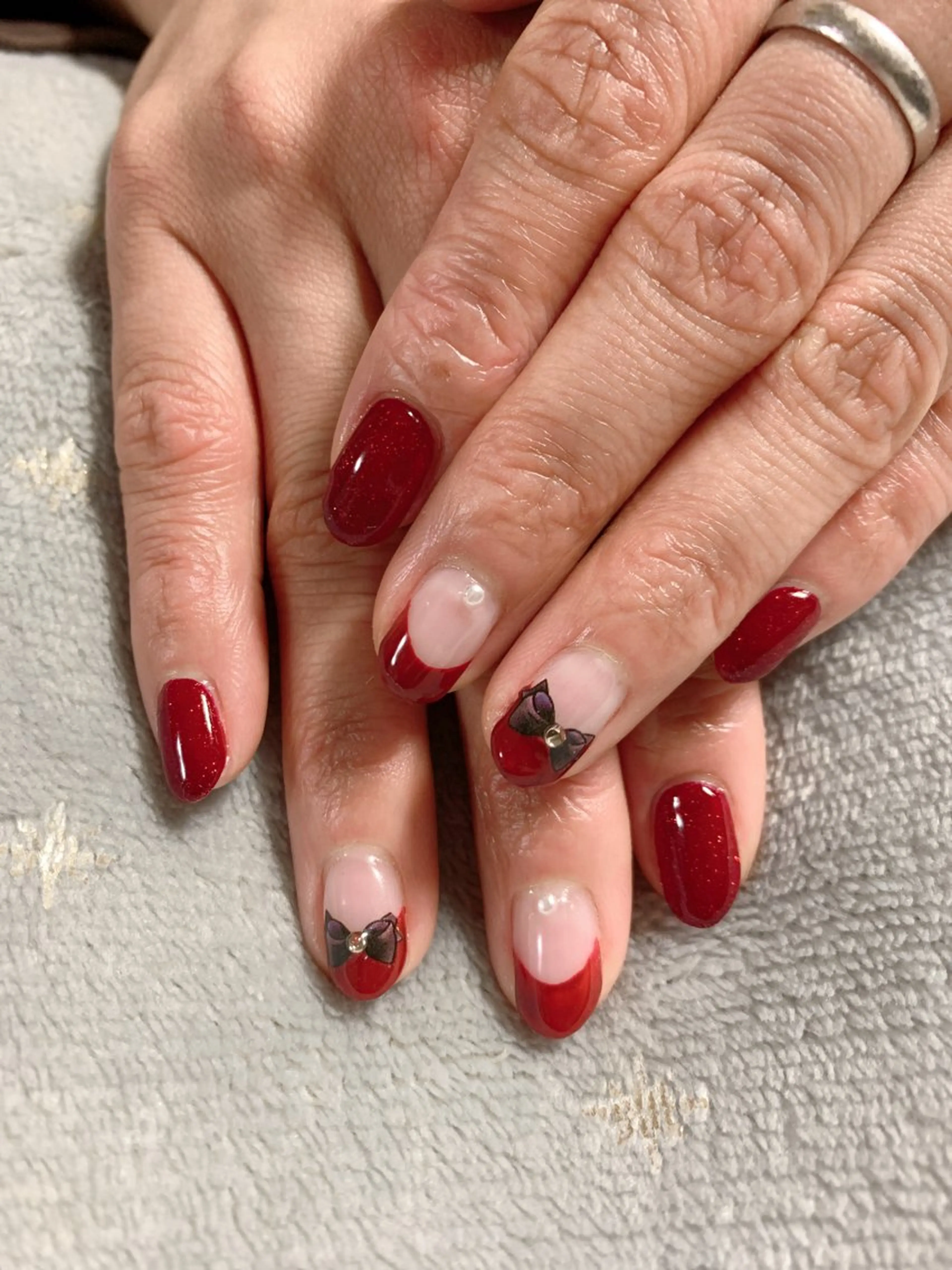 《フレンチ》オフ込み🩵パラジェル💛オフ込みの写真