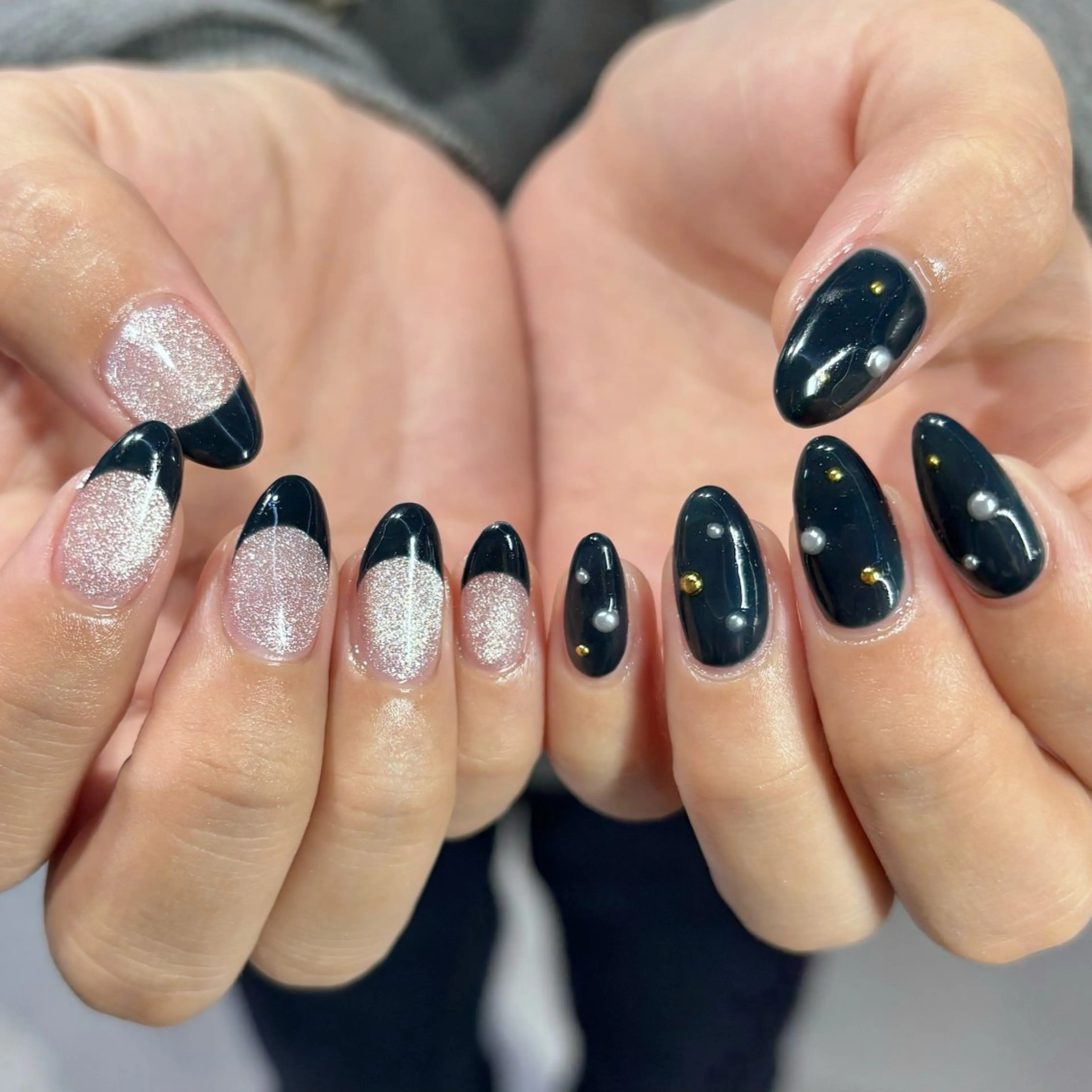 ~minimo限定~ハンド✴︎パラジェル持ち込みデザイン(片手3​〜​4本アート)の写真