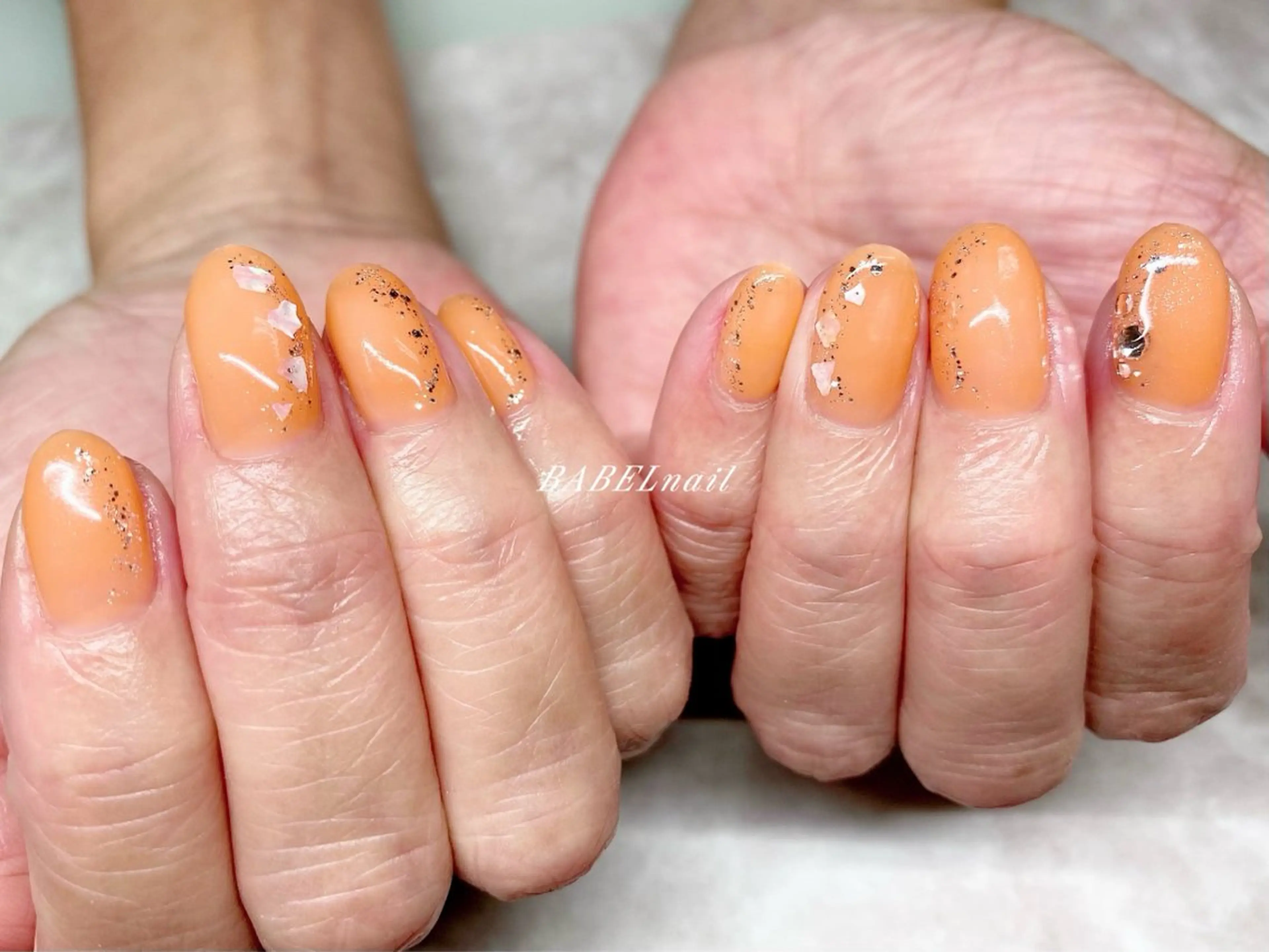 ネイル ハンドネイル BABELバベル所属・江戸川橋✨BABEL 【バベル】大人可愛いのネイルデザイン