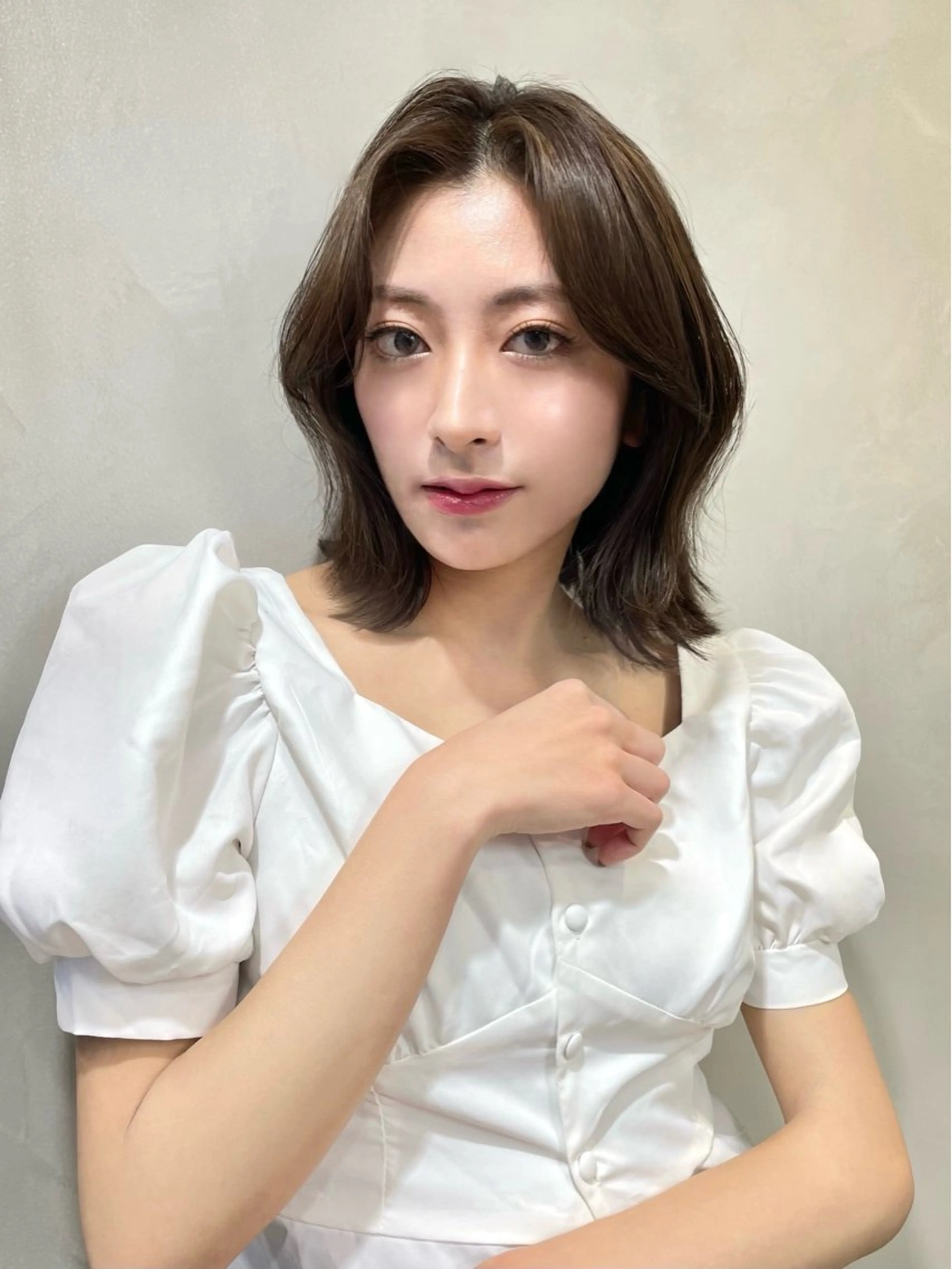 ミディアム 大宮🤍縮毛矯正 レイヤー🪽なるのヘアスタイル