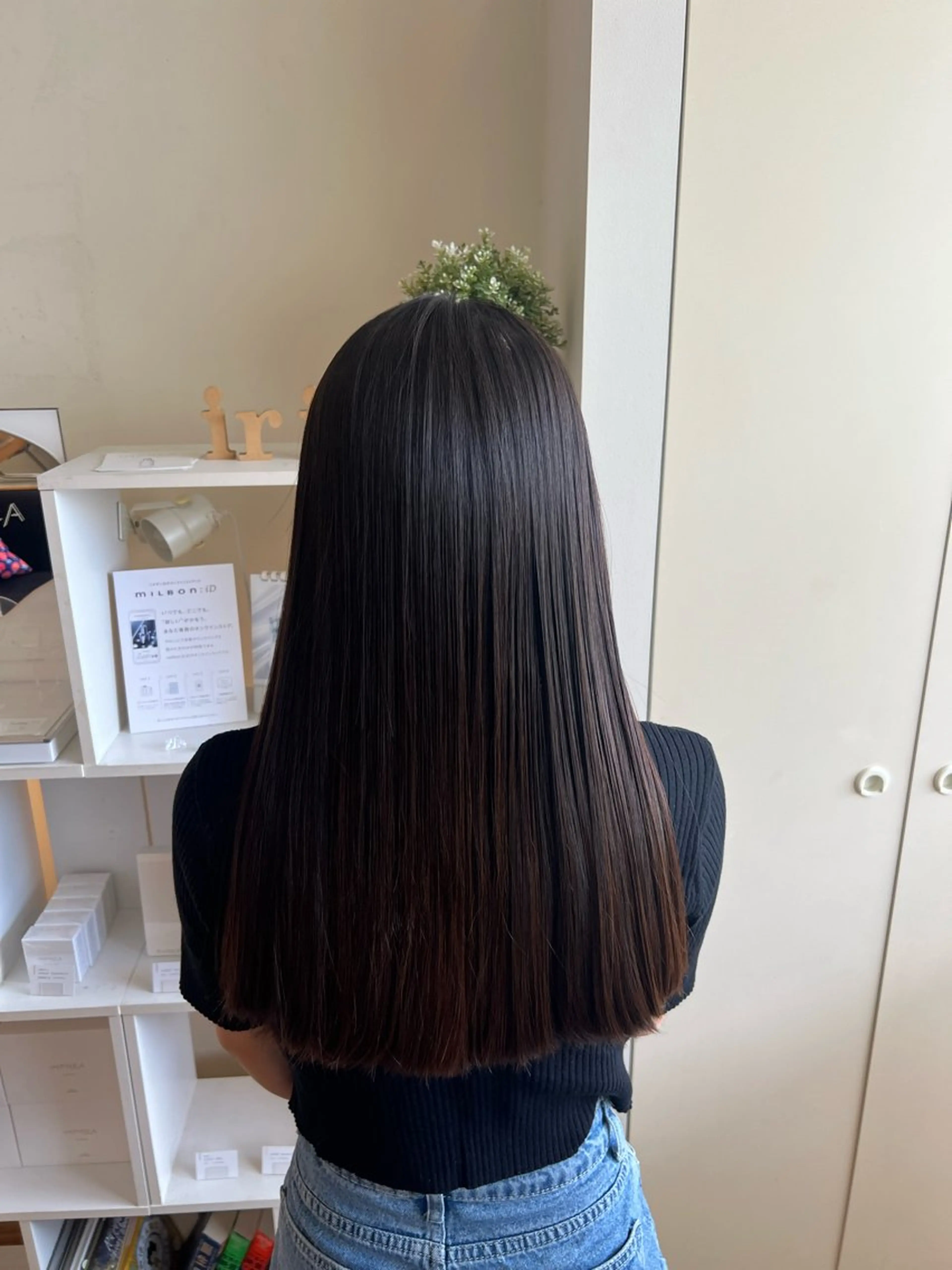 ロング パーマ カット 縮毛矯正 トリートメント 竹添 有梨沙のヘアスタイル