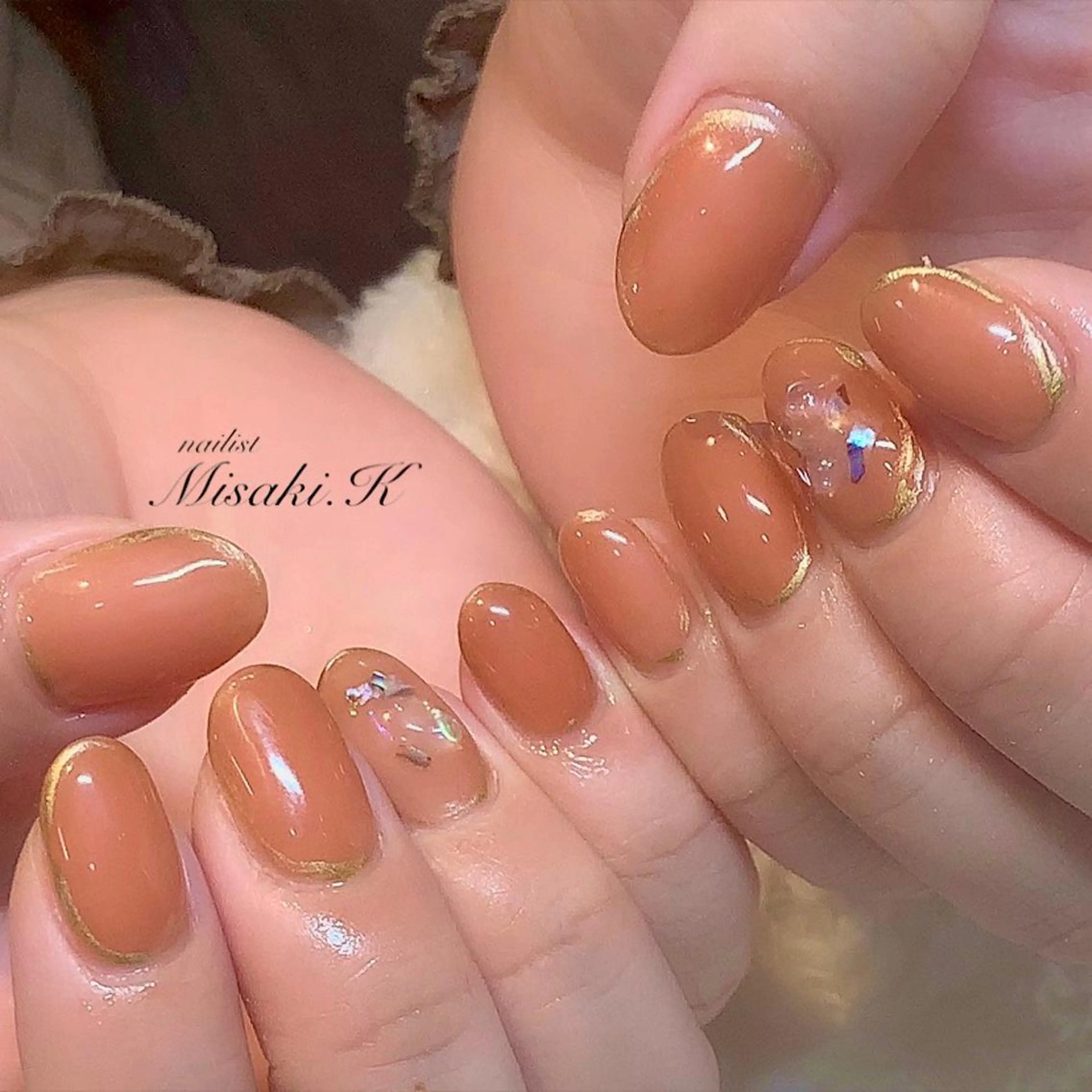 ネイル ラメ(グリッター) K. Misakiのネイルデザイン