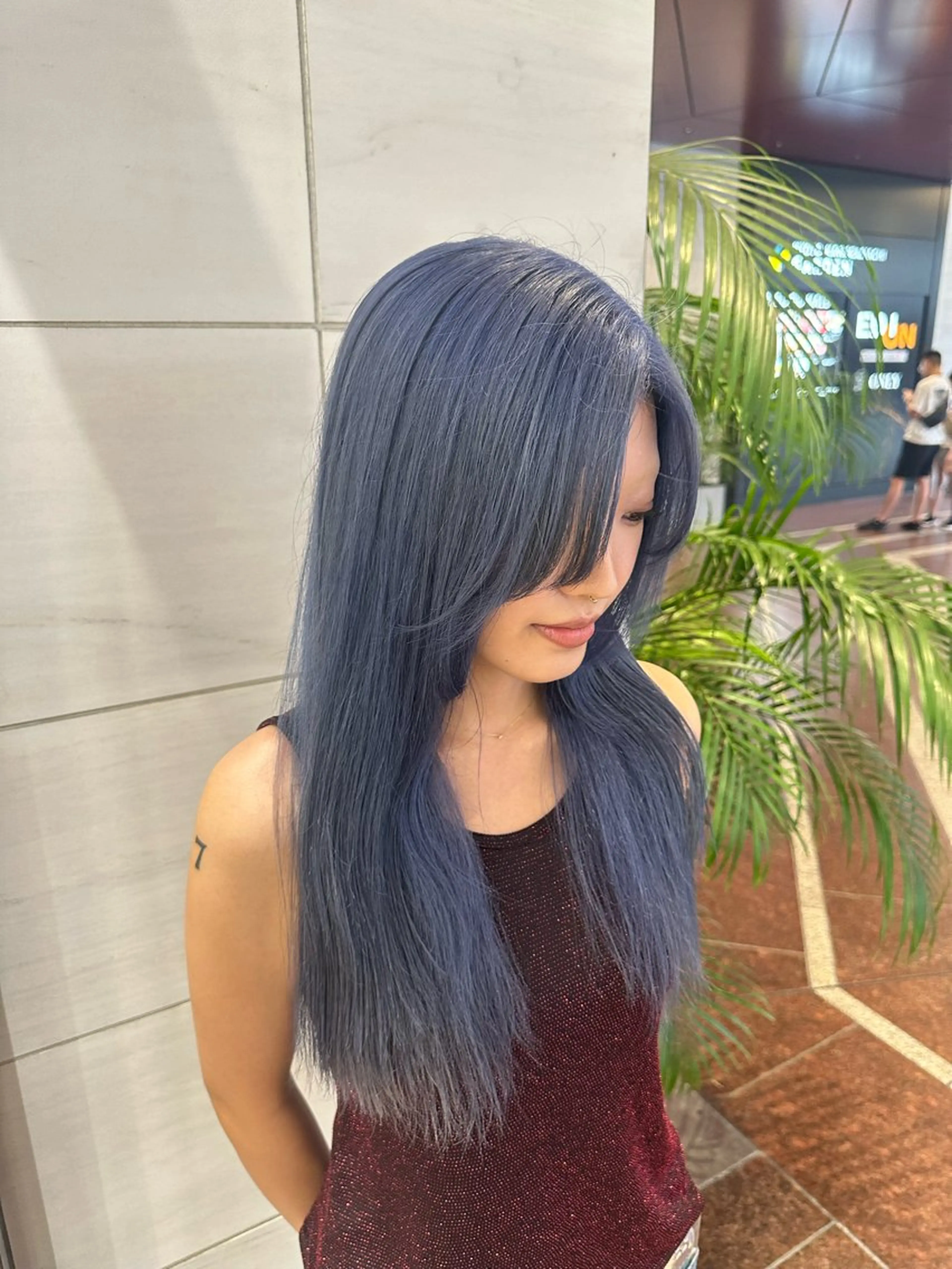 セミロング カラー ヘアカラー トリートメント ハイトーン/ブリーチ カラー/SHOGOのヘアスタイル