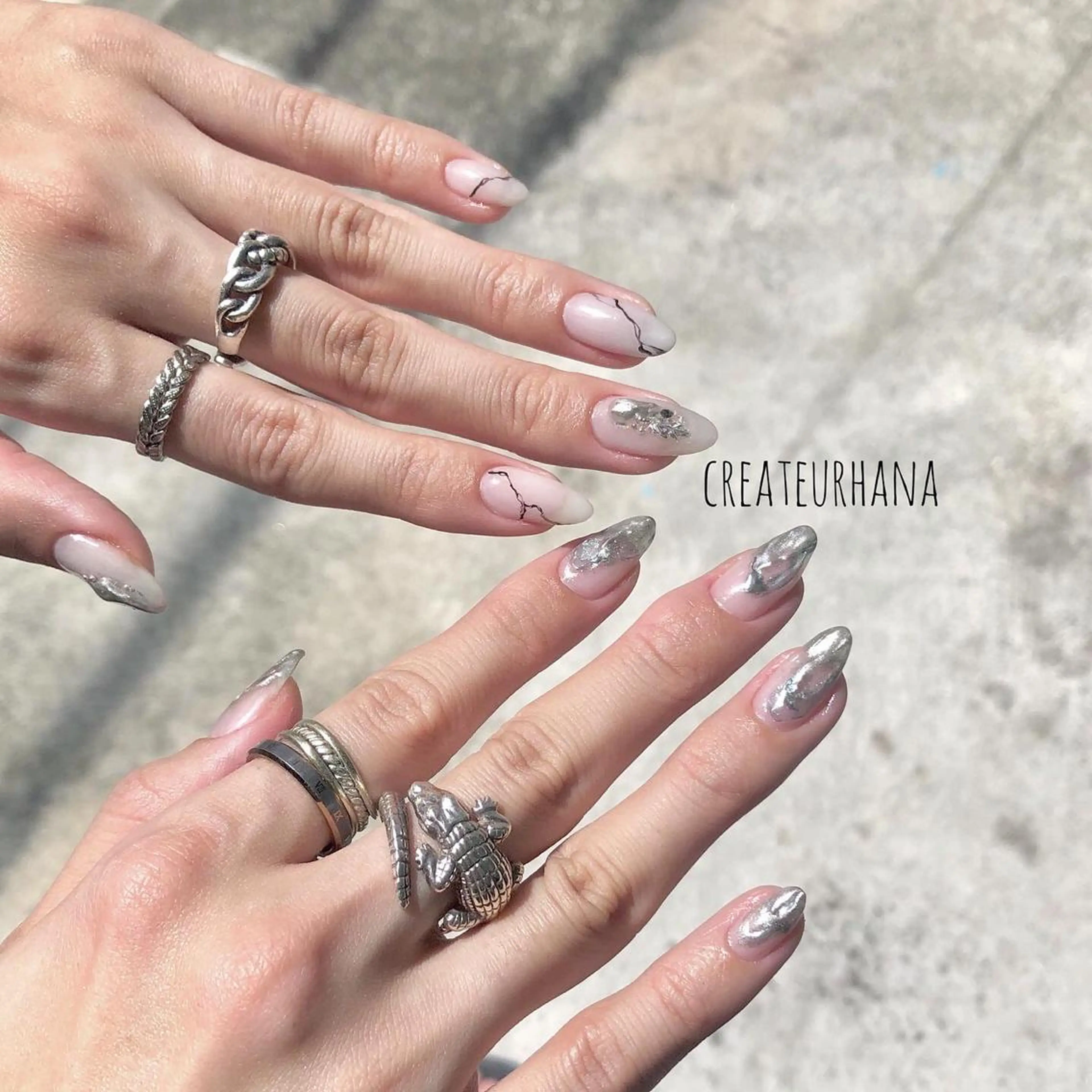 ネイル クレアトゥール華 都賀店所属・三橋 結菜のネイルデザイン