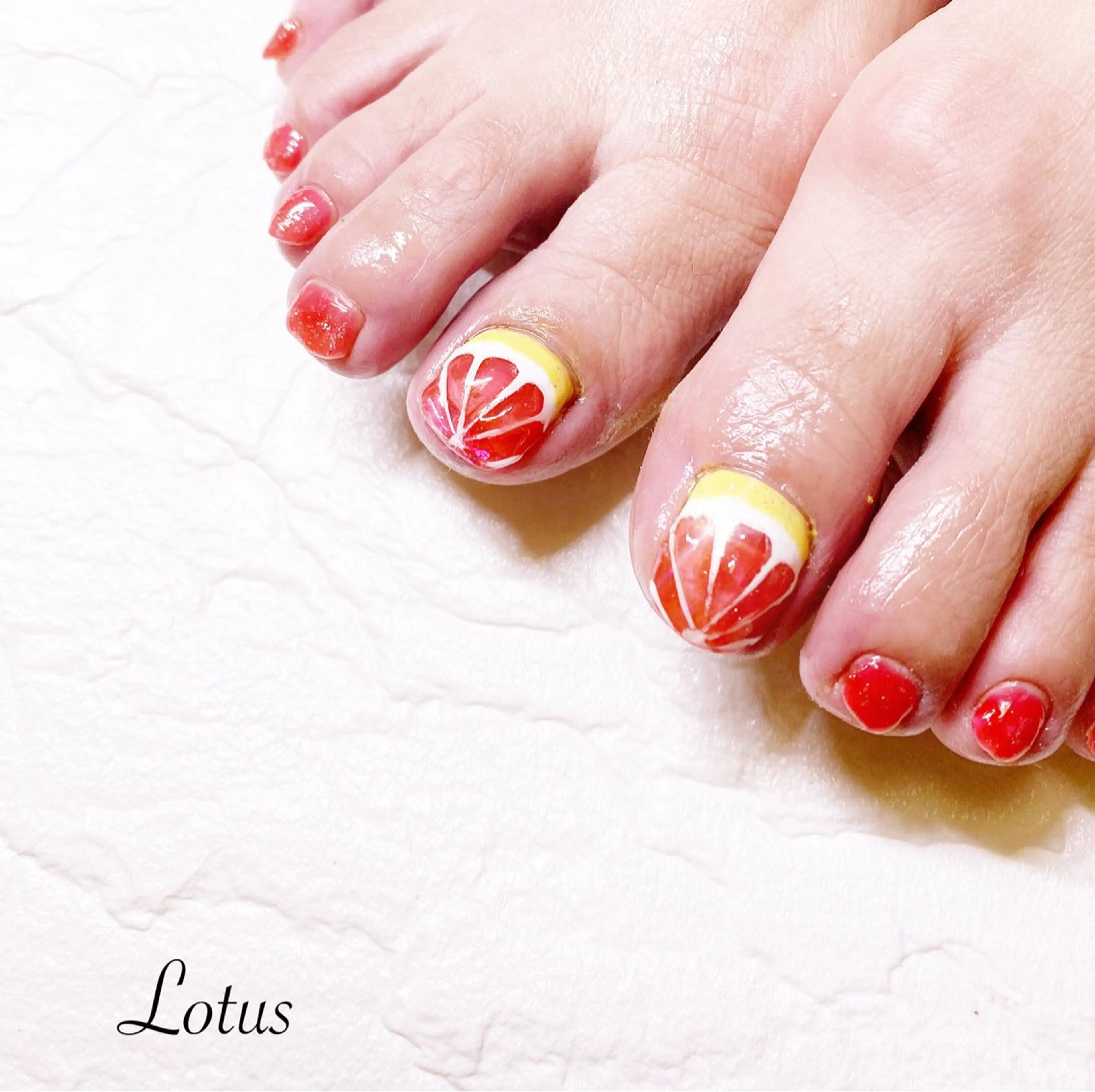 ネイル フットネイル ネイル＆脱毛 Lotus🌸のネイルデザイン