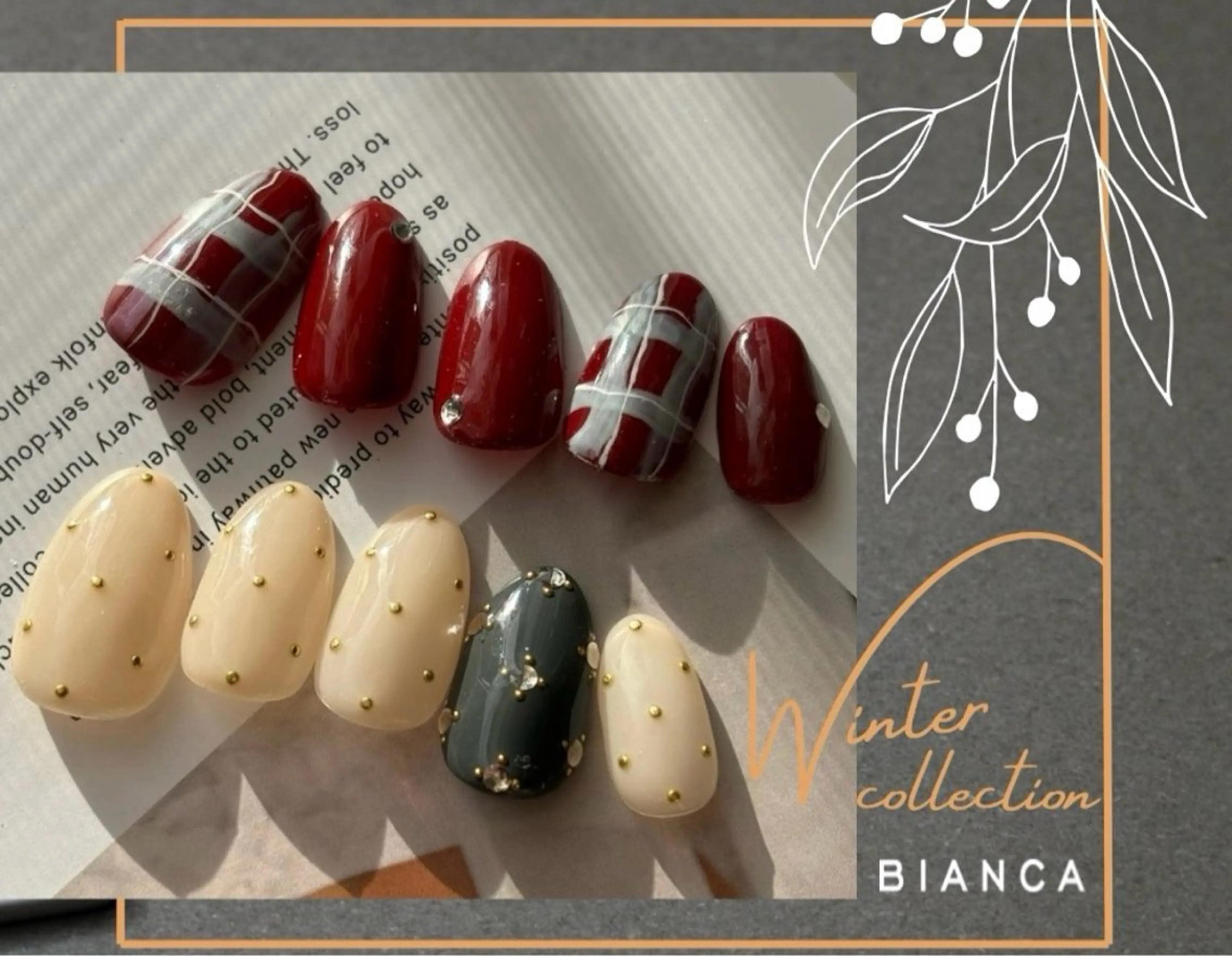 ネイル 冬ネイル Bianca KIKUTIHARAのネイルデザイン