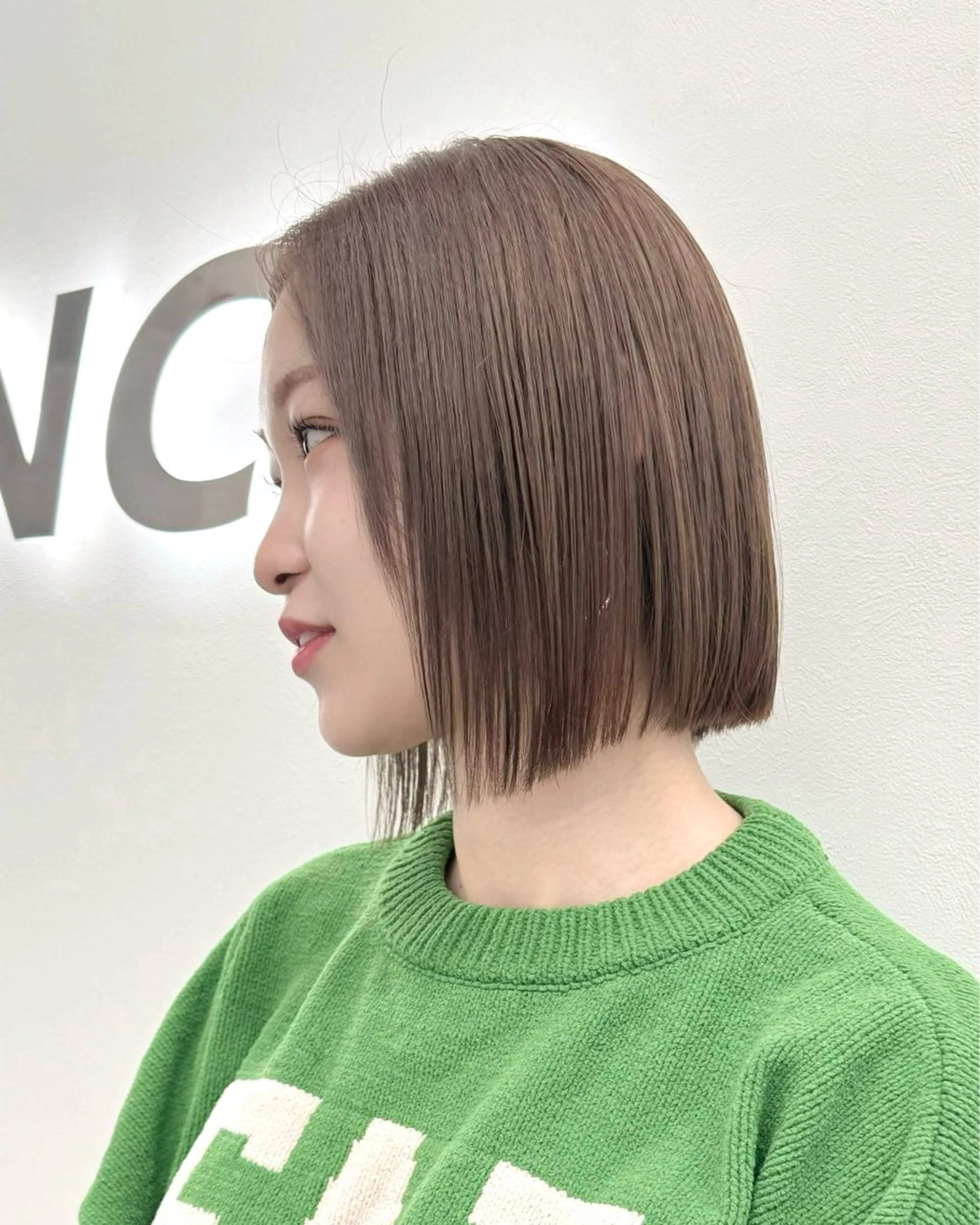 ショート カラー ヘアアレンジ カット 縮毛矯正 トリートメント ヘアセット ‎🤍韓国ボブ/ 縮毛矯正🪽‪ひかりのヘアスタイル