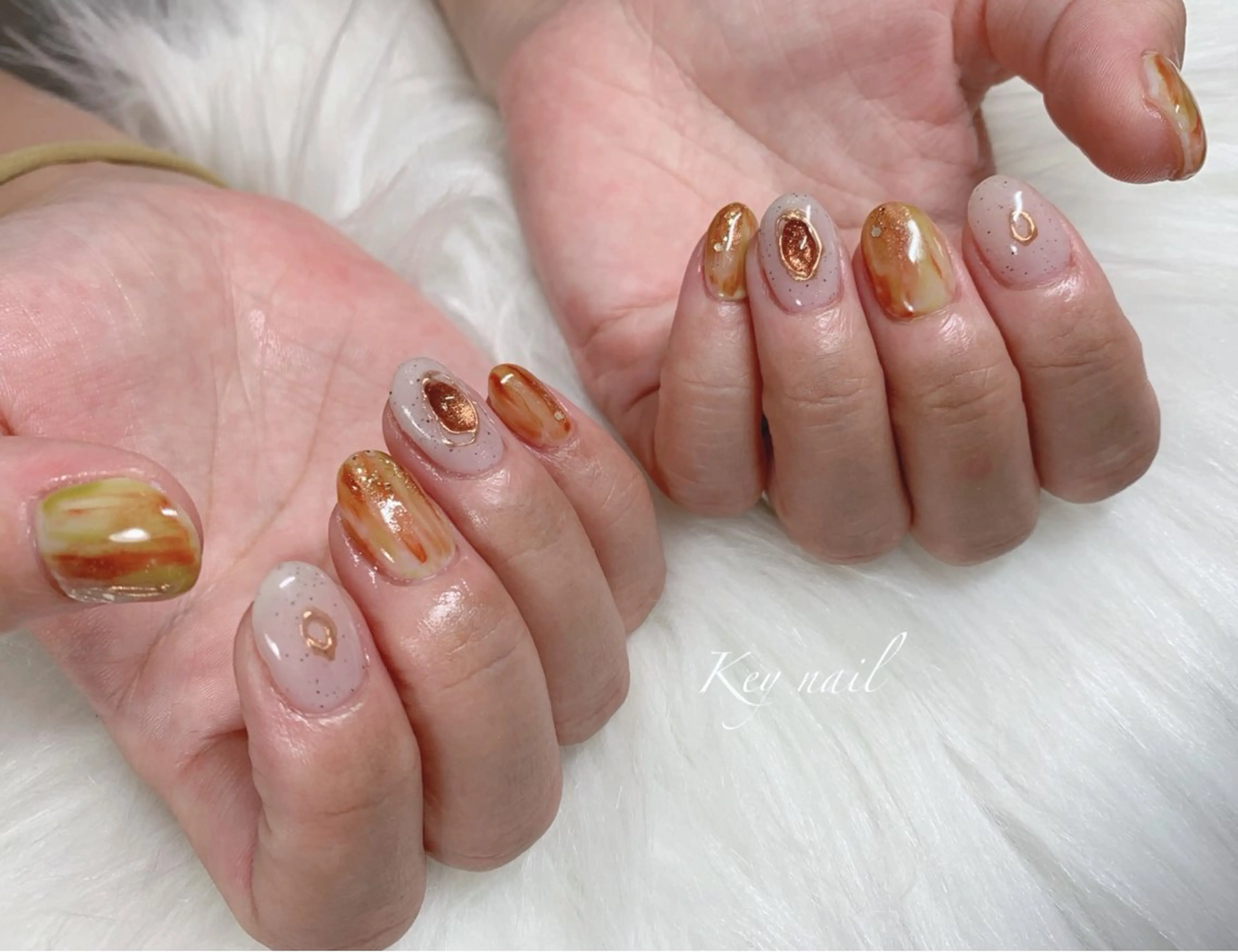 ネイル ニュアンスネイル Key nailのネイルデザイン