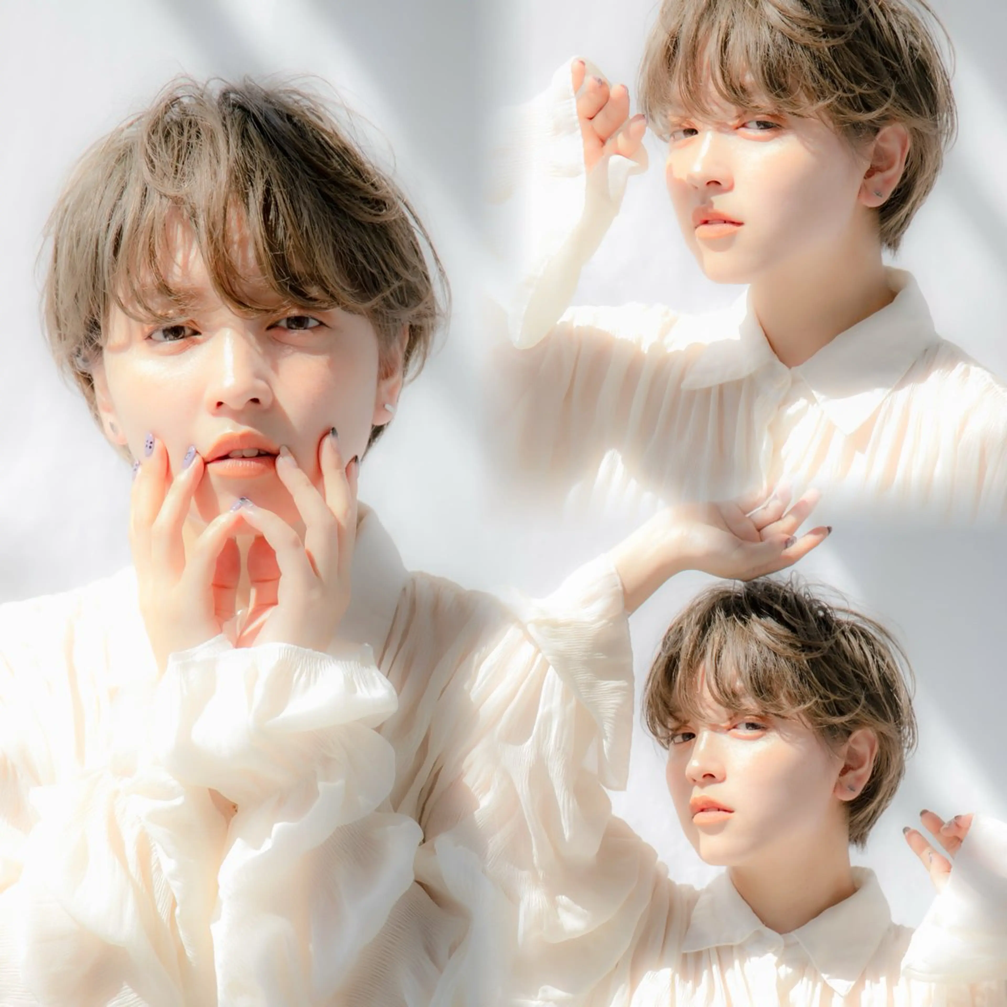 ショート カラー ボブ 似合わせカット ショートヘア 顔周りレイヤー/ボブ 銀座✨中野まさひろのヘアスタイル