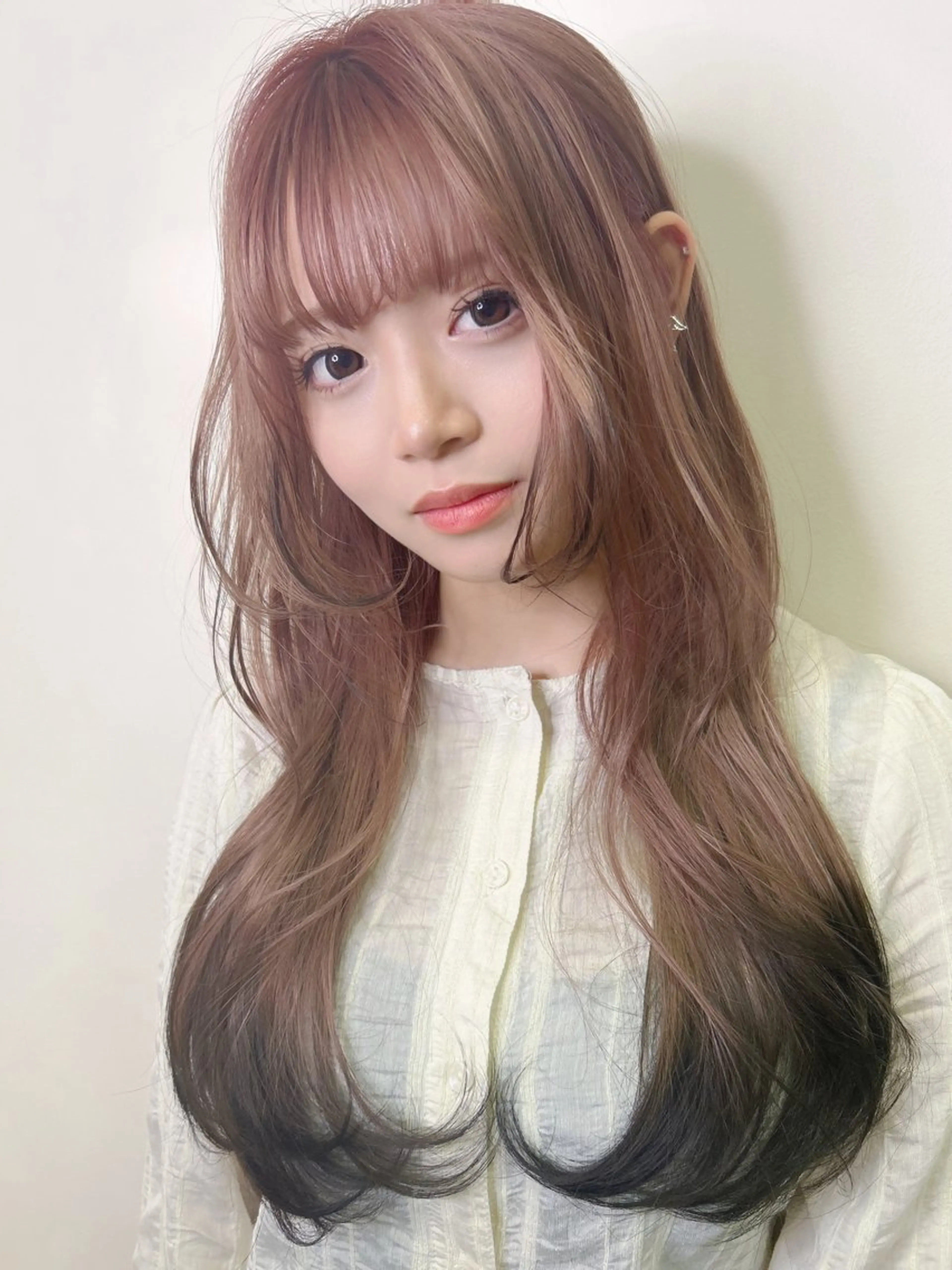 ロング カラー 平田 一成のヘアスタイル