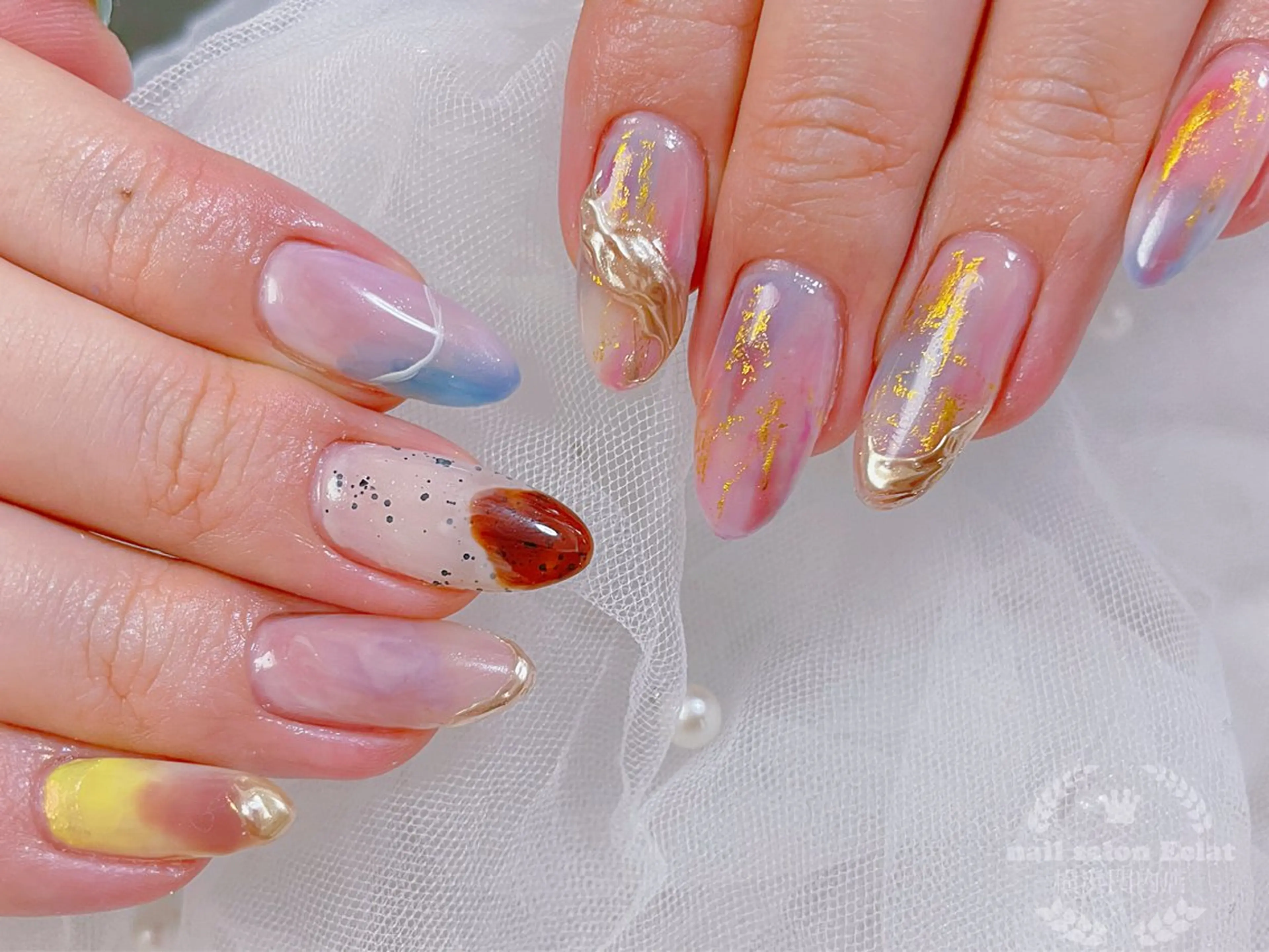 ネイル ハンドネイル ハンドケア ネイルサロンエクラ 🫧Shizukaのネイルデザイン