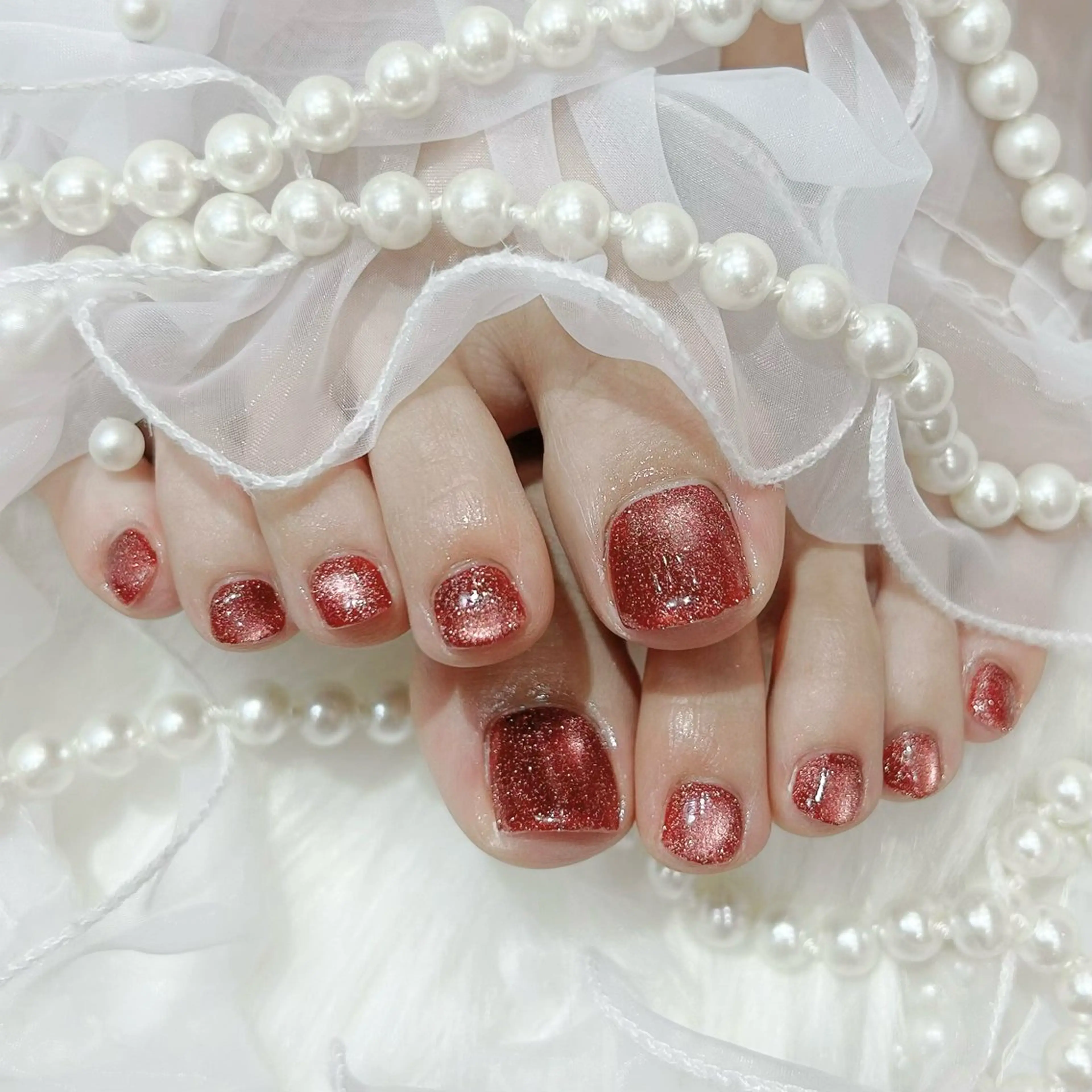 ネイル マグネットネイル フットネイル WISTERIA ayumiのネイルデザイン