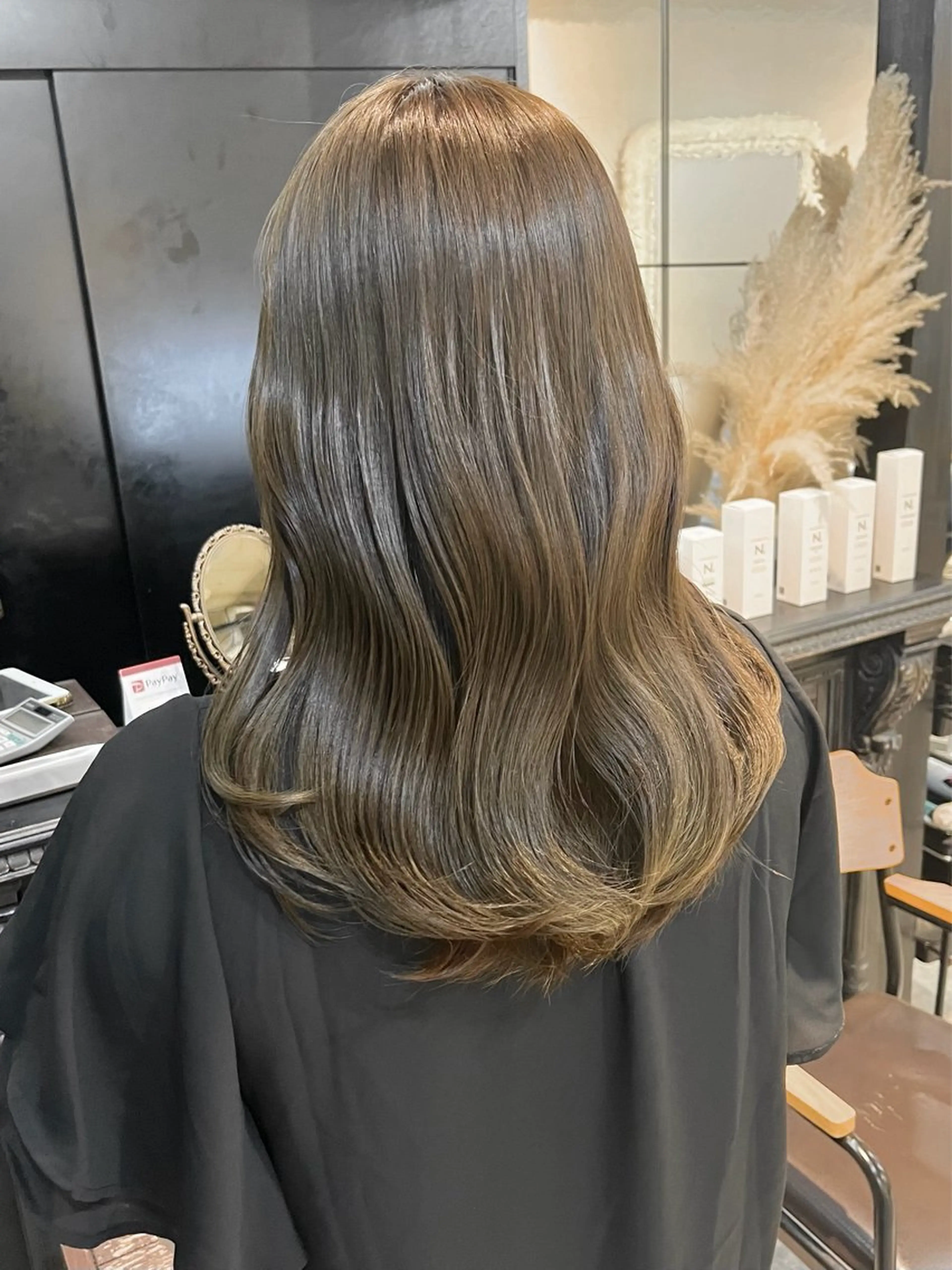 ロング ヘアカラー トリートメント ブリーチなしダブルカ ラー🩶manamiのヘアスタイル