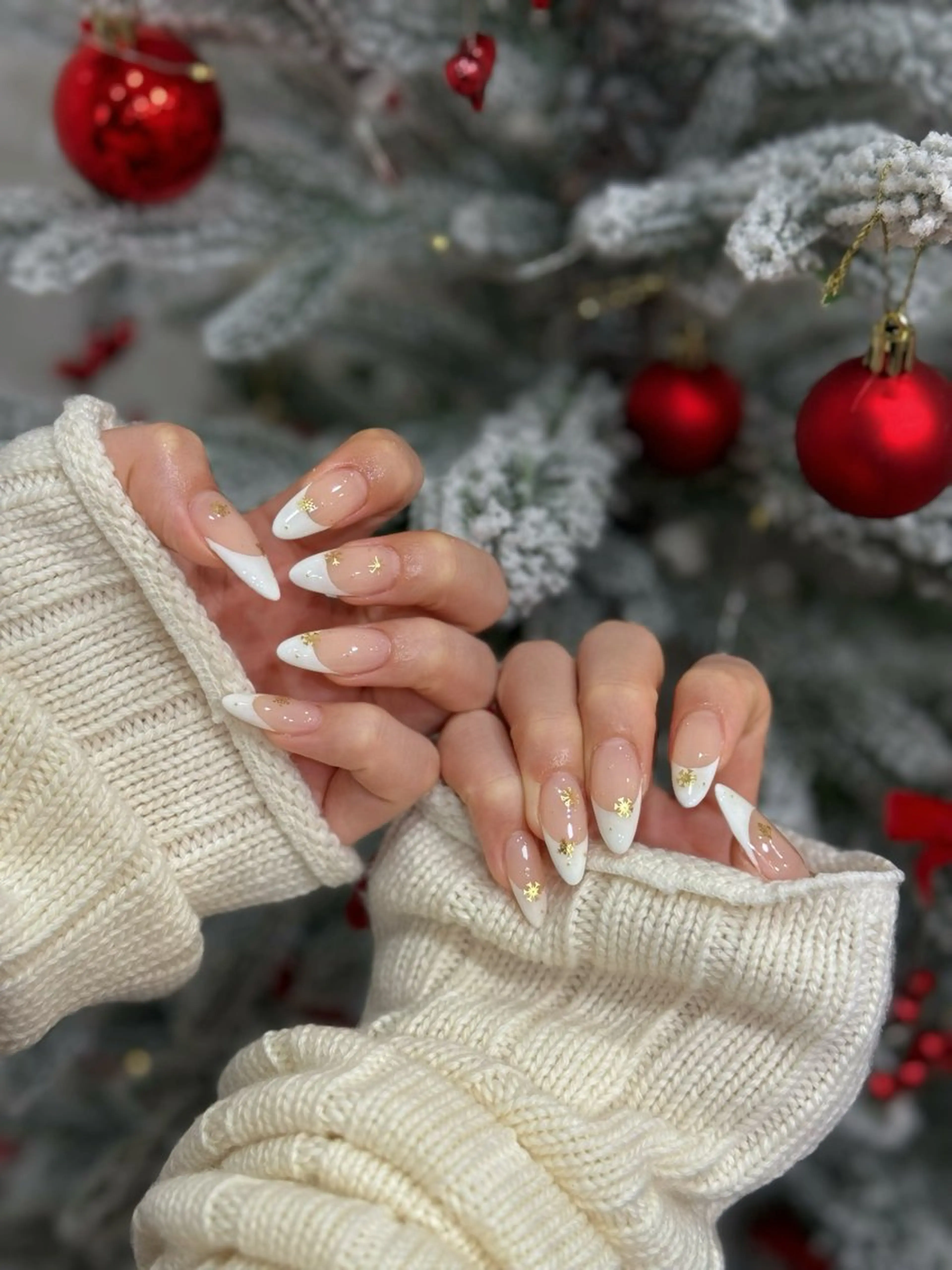 ネイル アニマル柄 ボルドー ブラウン フレンチネイル ゴールド ハンドネイル MILO 168 池袋のネイルデザイン