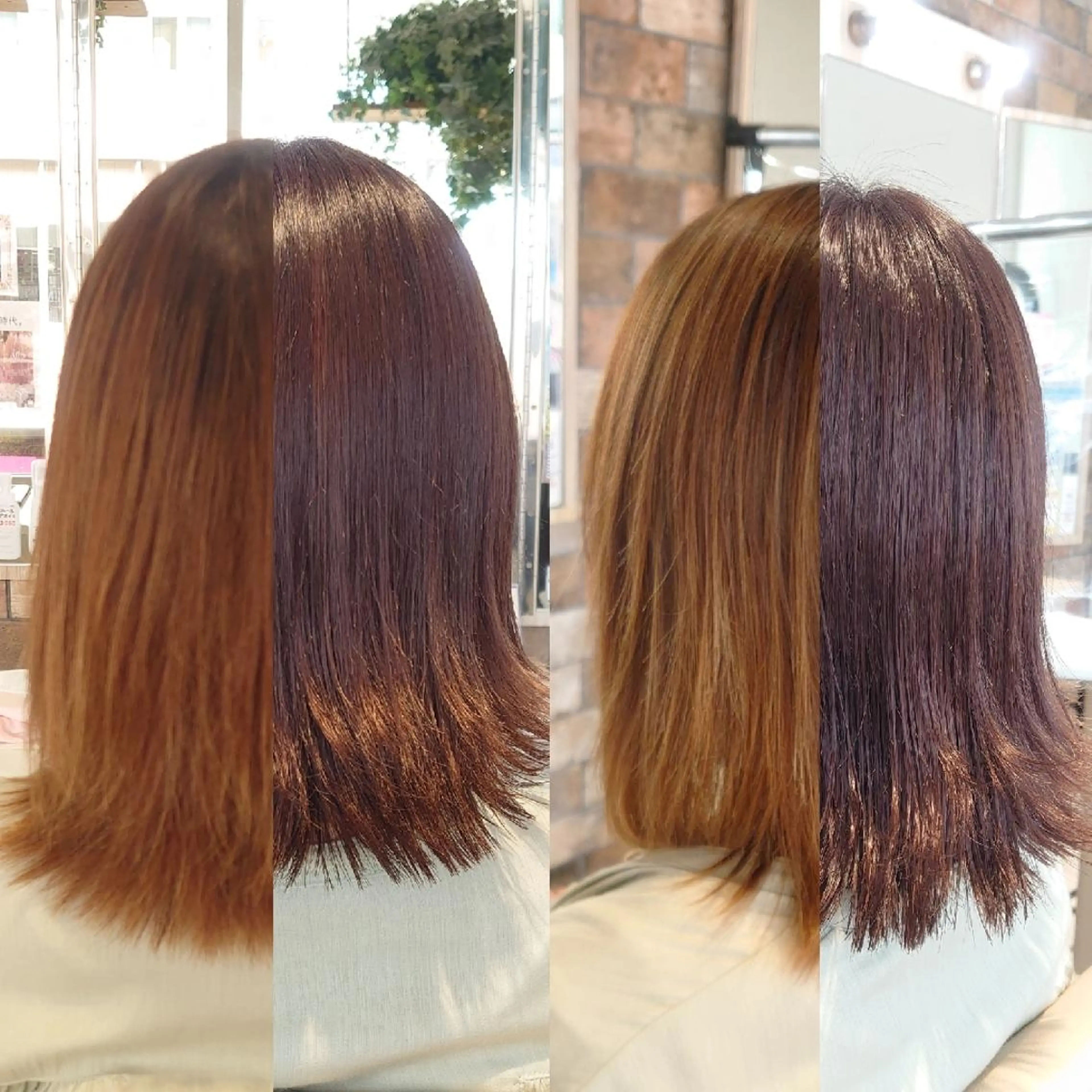 ミディアム ピンクブラウン E Komo hair所属・Wow❕E Komo hair 永井一輝のヘアスタイル