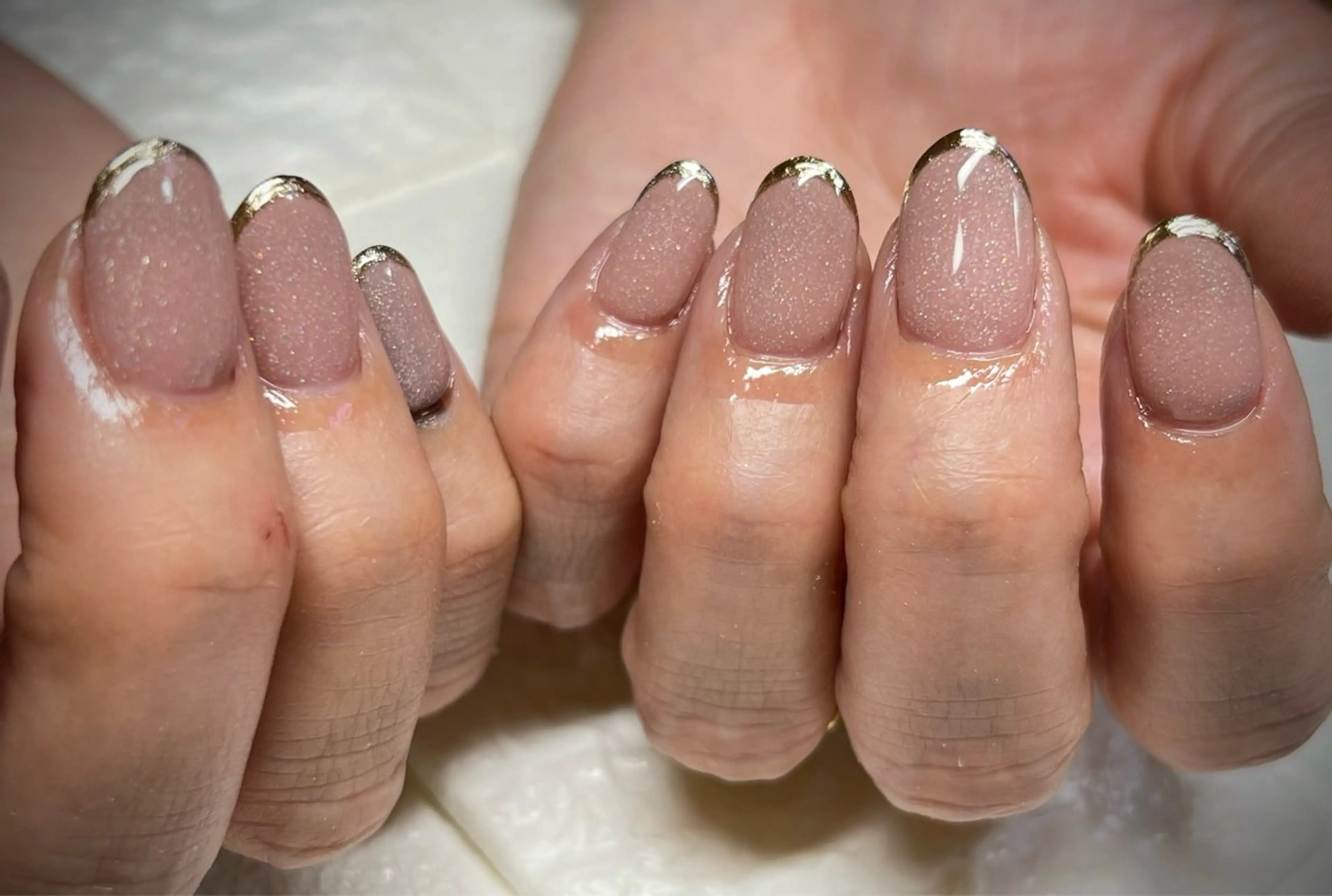 ネイル フレンチネイル ミラーネイル ハンドネイル まり りぃ〜んのネイルデザイン