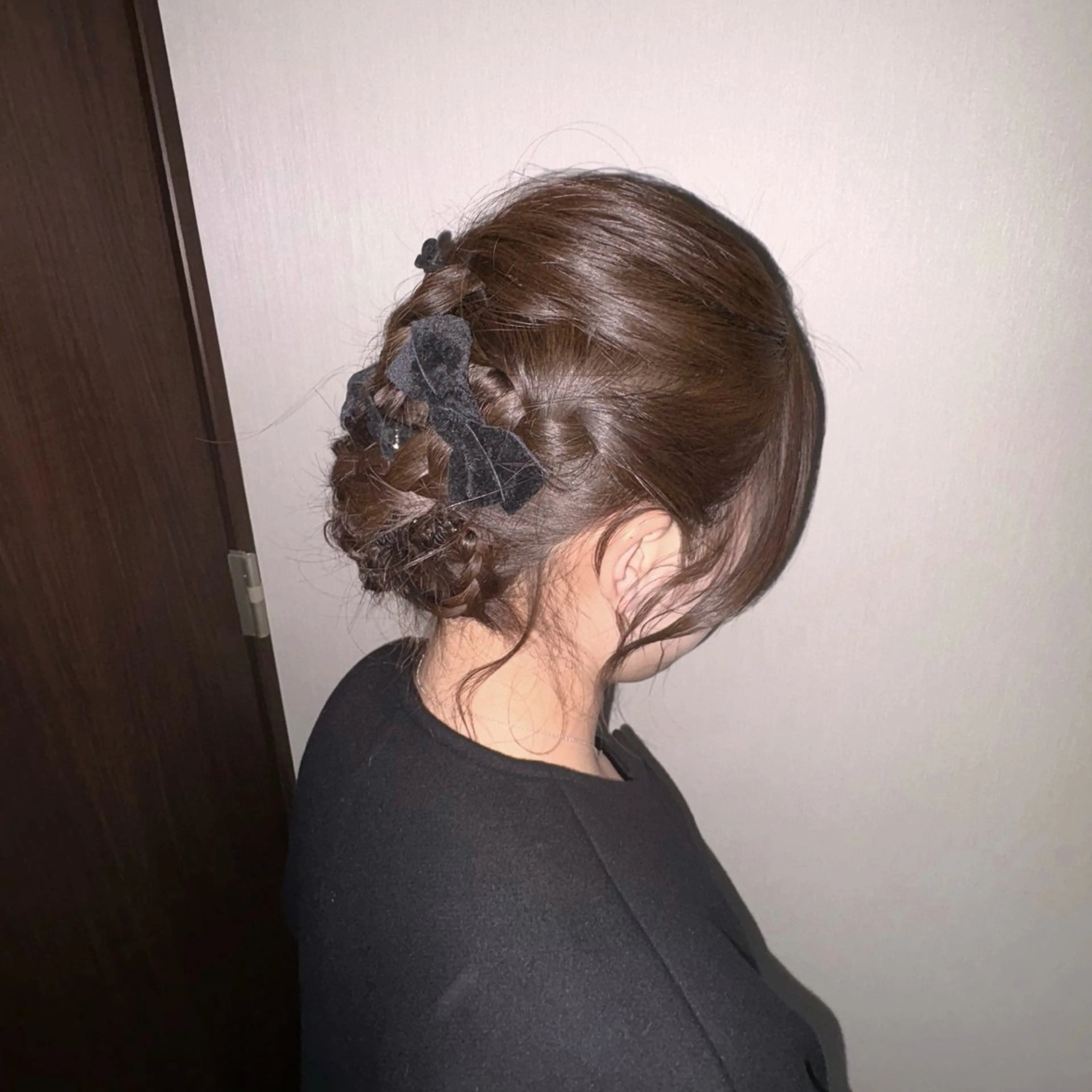 セミロング ヘアアレンジ ヘアセット アンダルーサ ヘア デザイン所属・みやもと こゆきのヘアスタイル