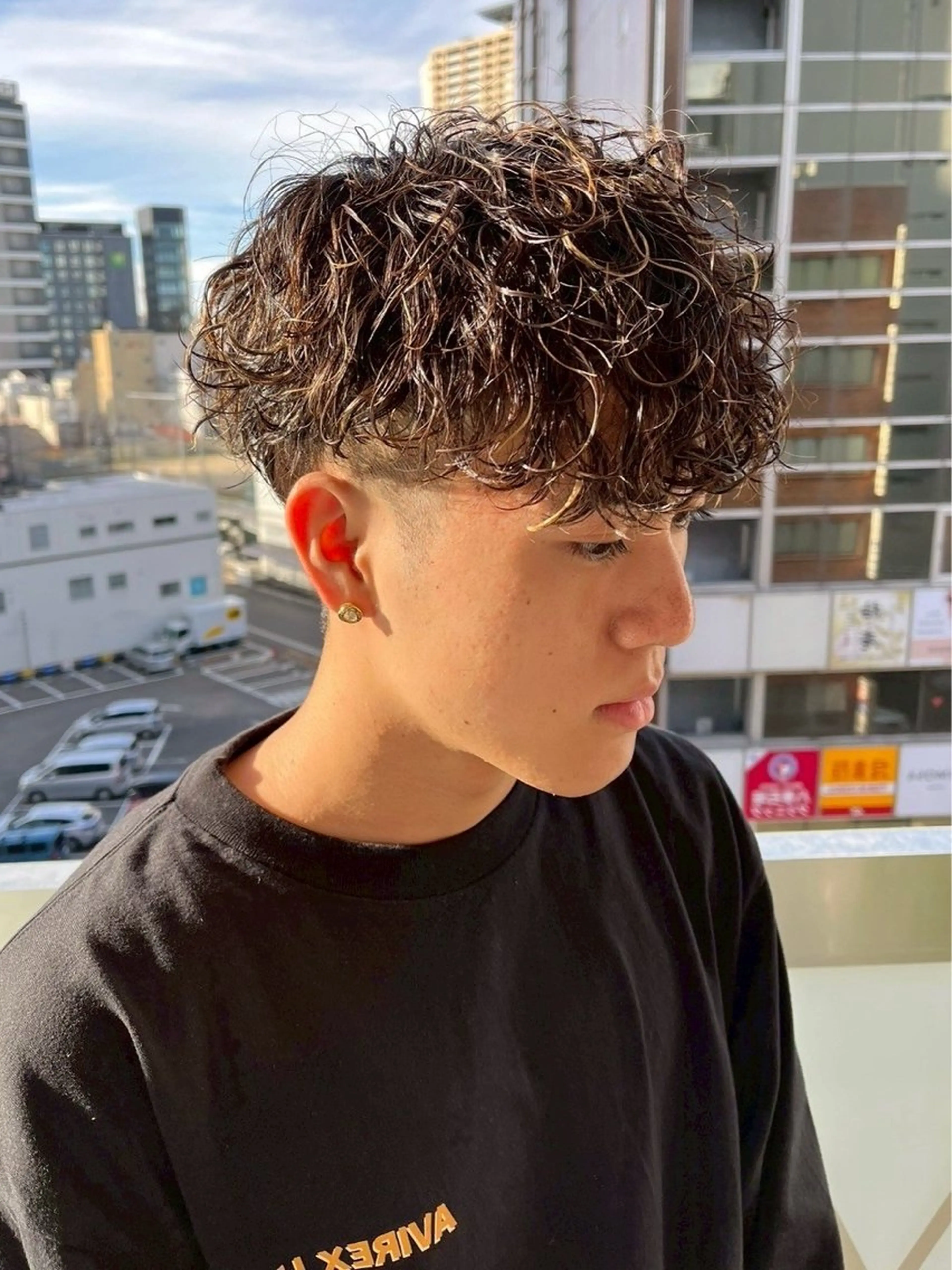 パーマ メンズ カット パーマ メンズパーマ／長岡 坂口祥貴のヘアスタイル