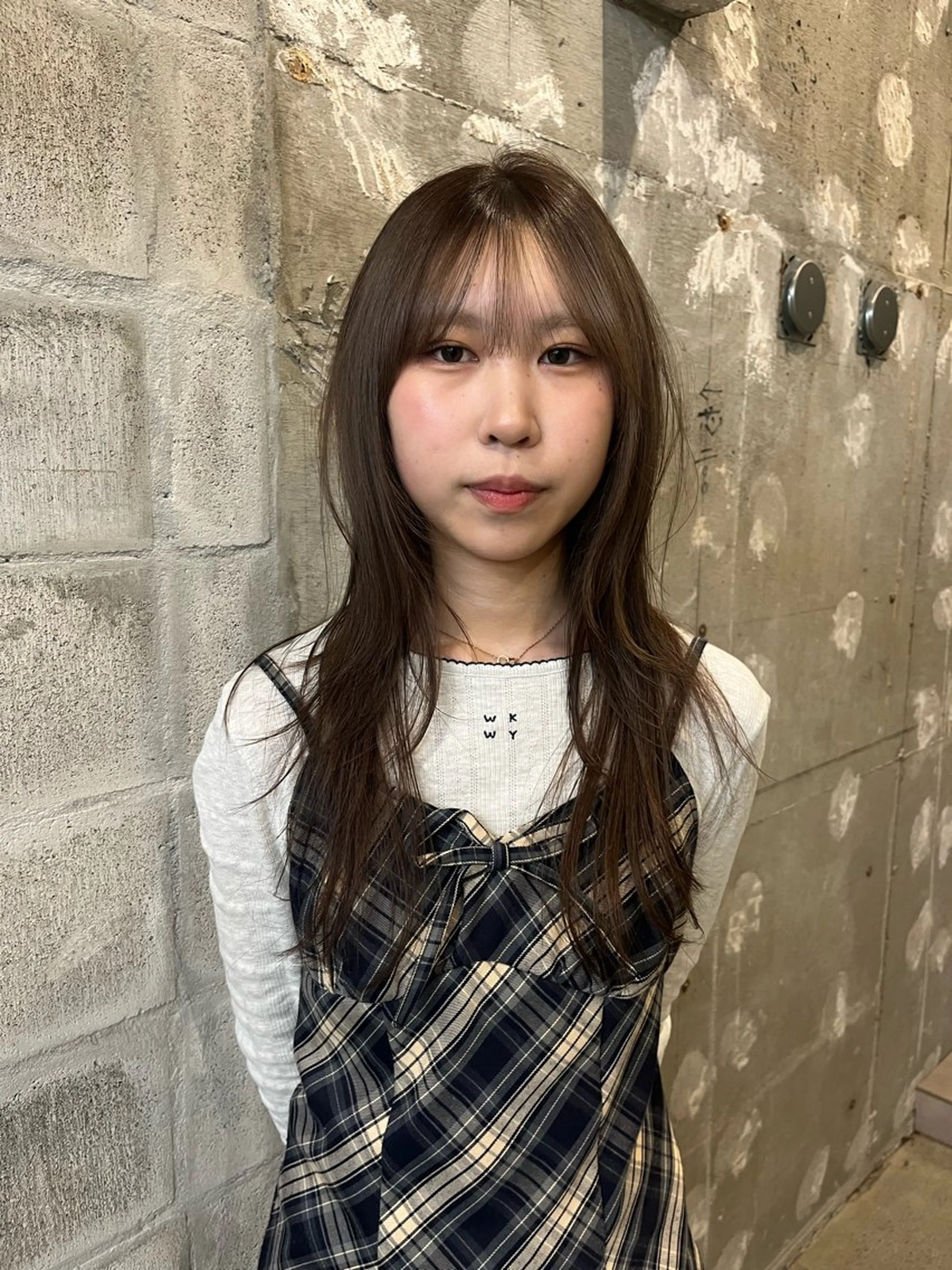 ロング ハッシュカット カット ヘアカラー riko／ SYS by fitのヘアスタイル