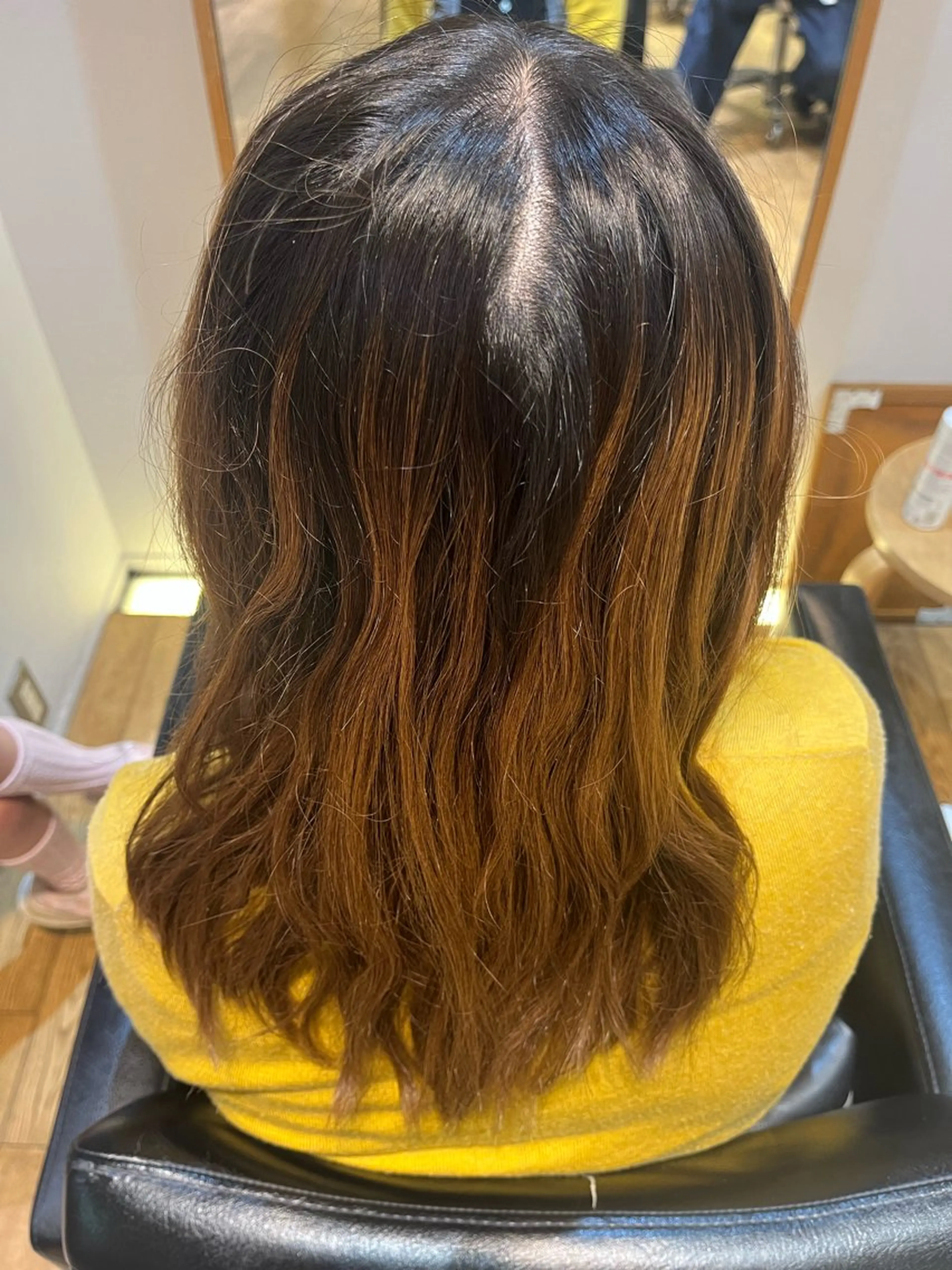 ミディアム カラー 杉田 優月のヘアスタイル