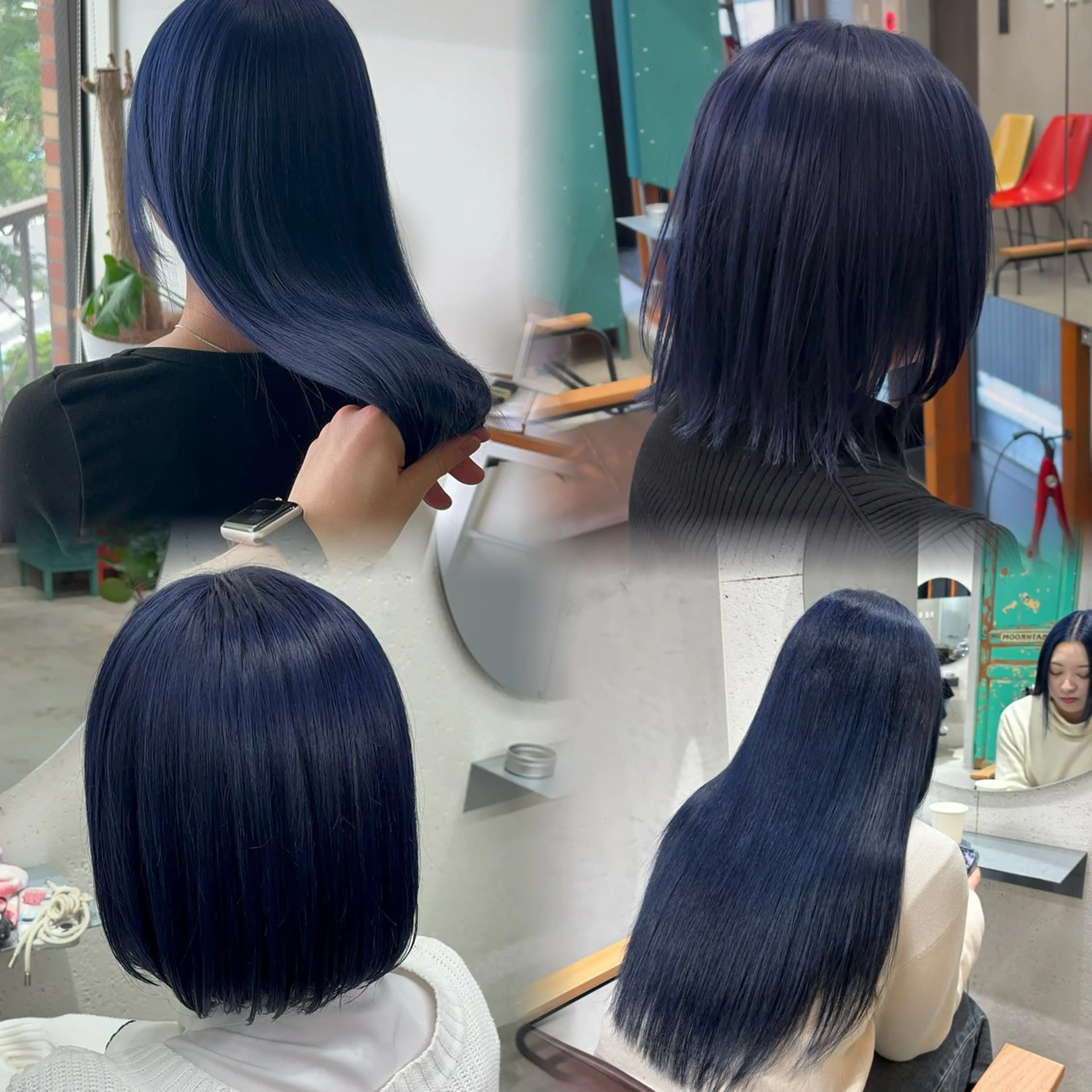 カラー ブルーカラー ヘアカラー トリートメント ヘッドスパ ヘアセット オカベ ショウマのヘアスタイル