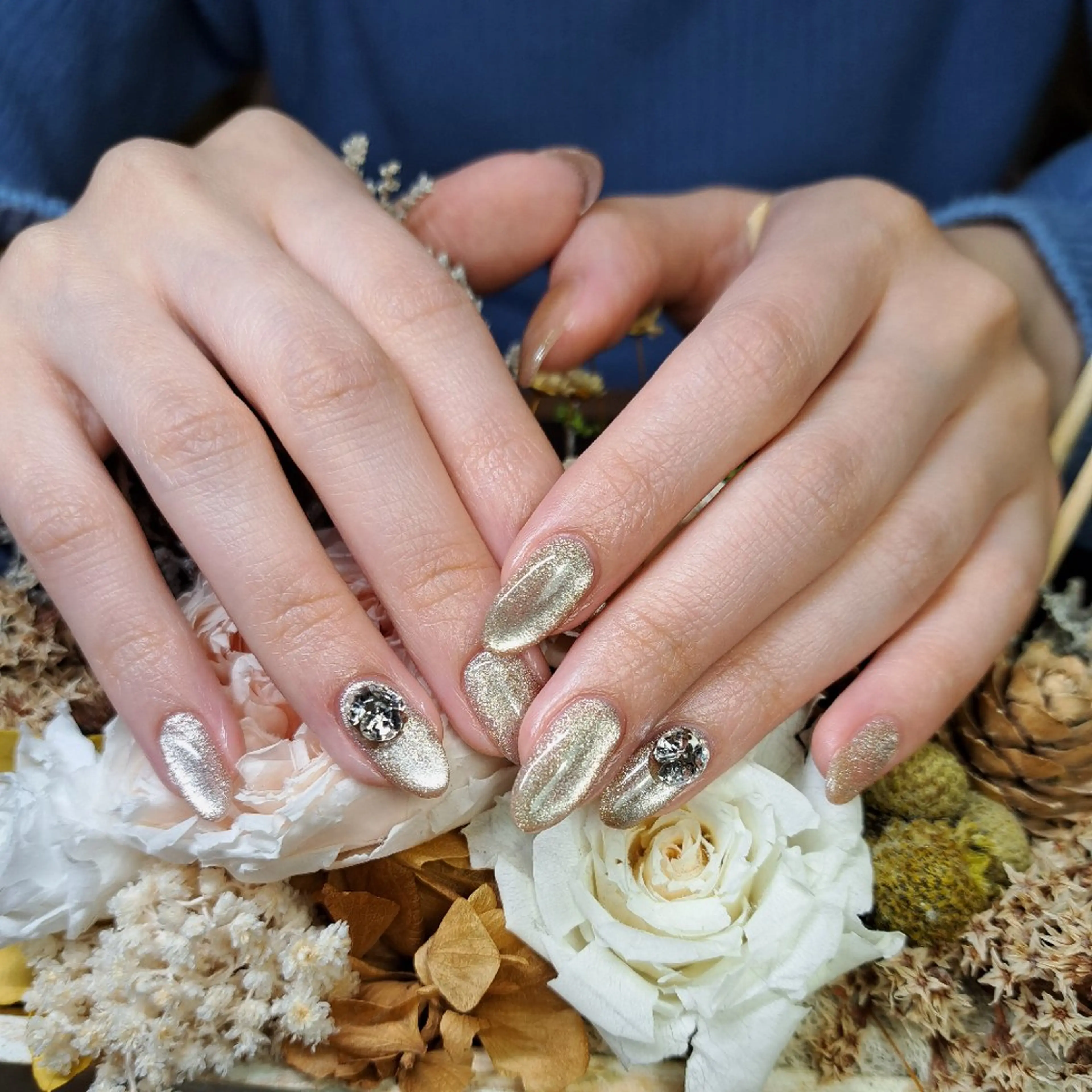 ネイル マグネットネイル オフィスネイル HAYASHI  Nのネイルデザイン