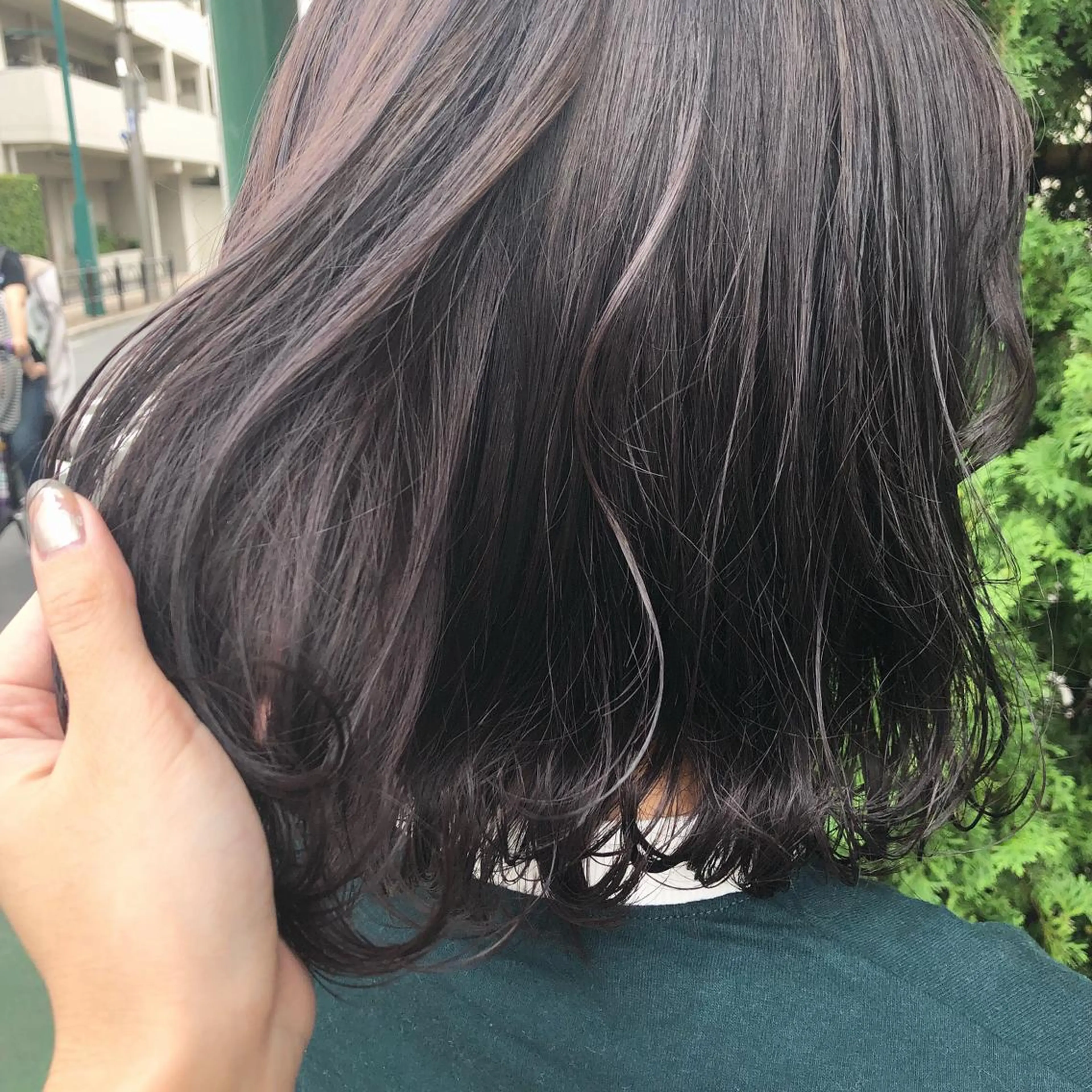ミディアム カラー ラベンダーカラー ラベンダーグレー ヘアカラー sano sayakaのヘアスタイル