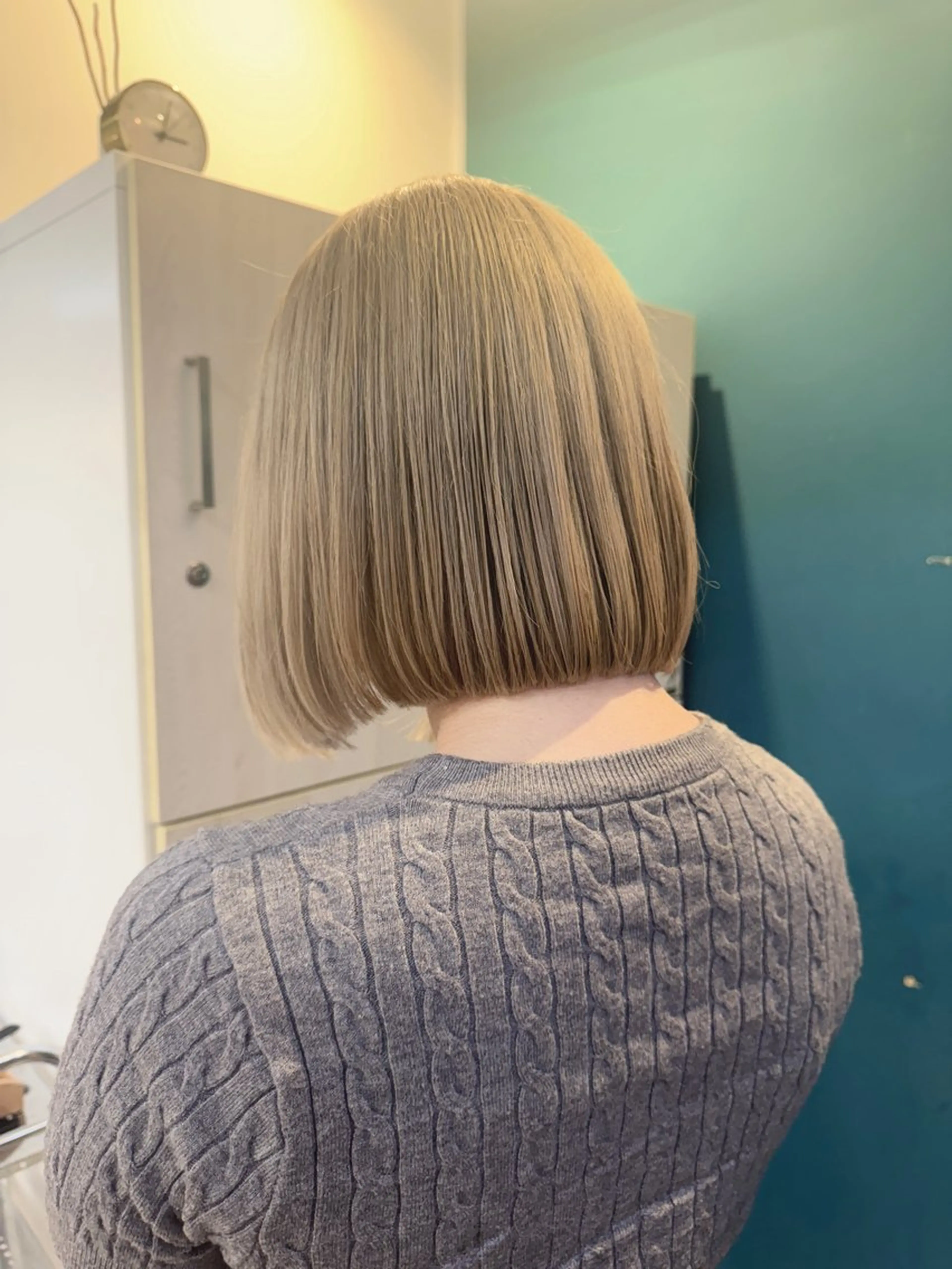 ミディアム カラー カット ヘアカラー トリートメント 透明感カラー/ハイト ーン/メイク/umiのヘアスタイル