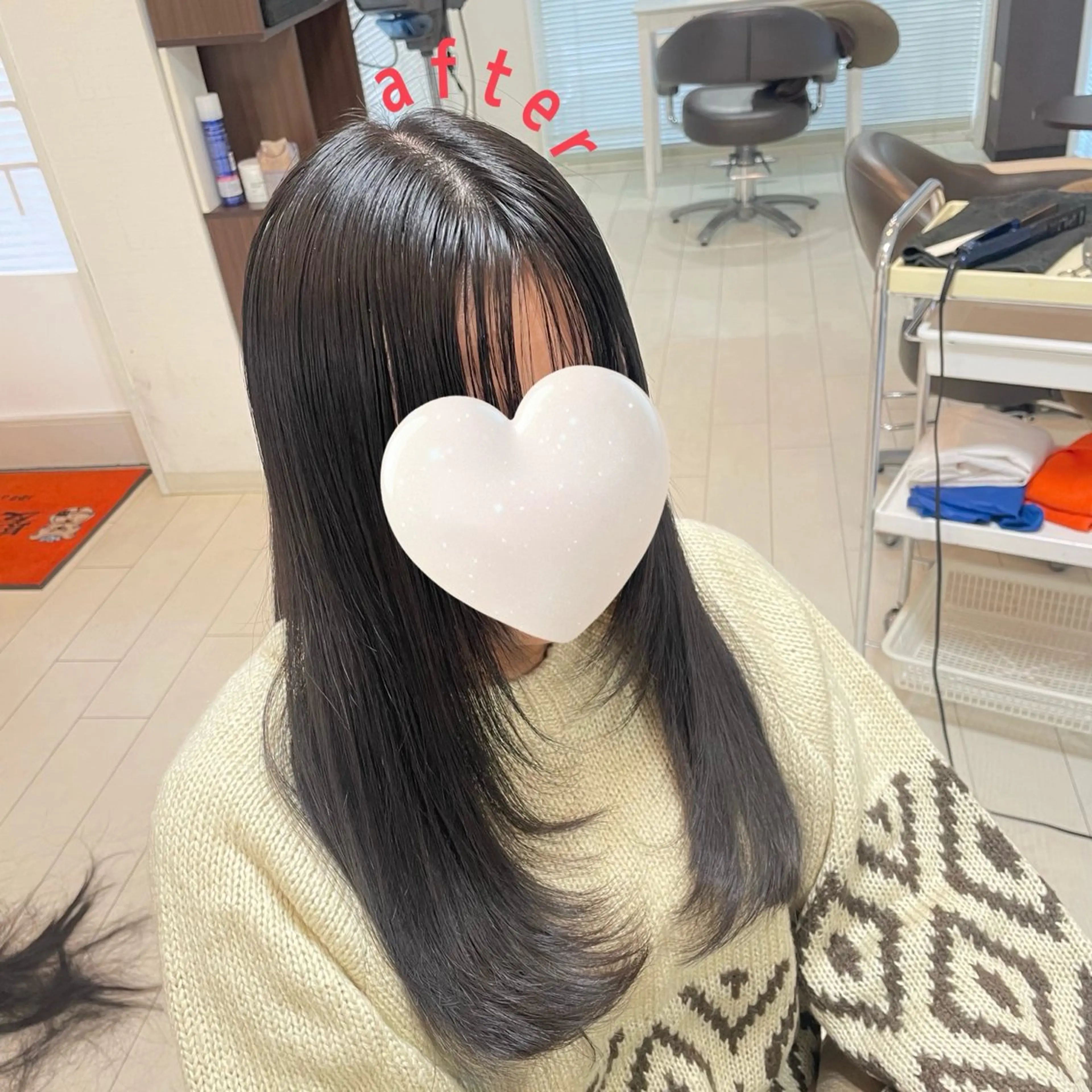 ロング アミーベル🧸🧡 本店✂️しおりのヘアスタイル