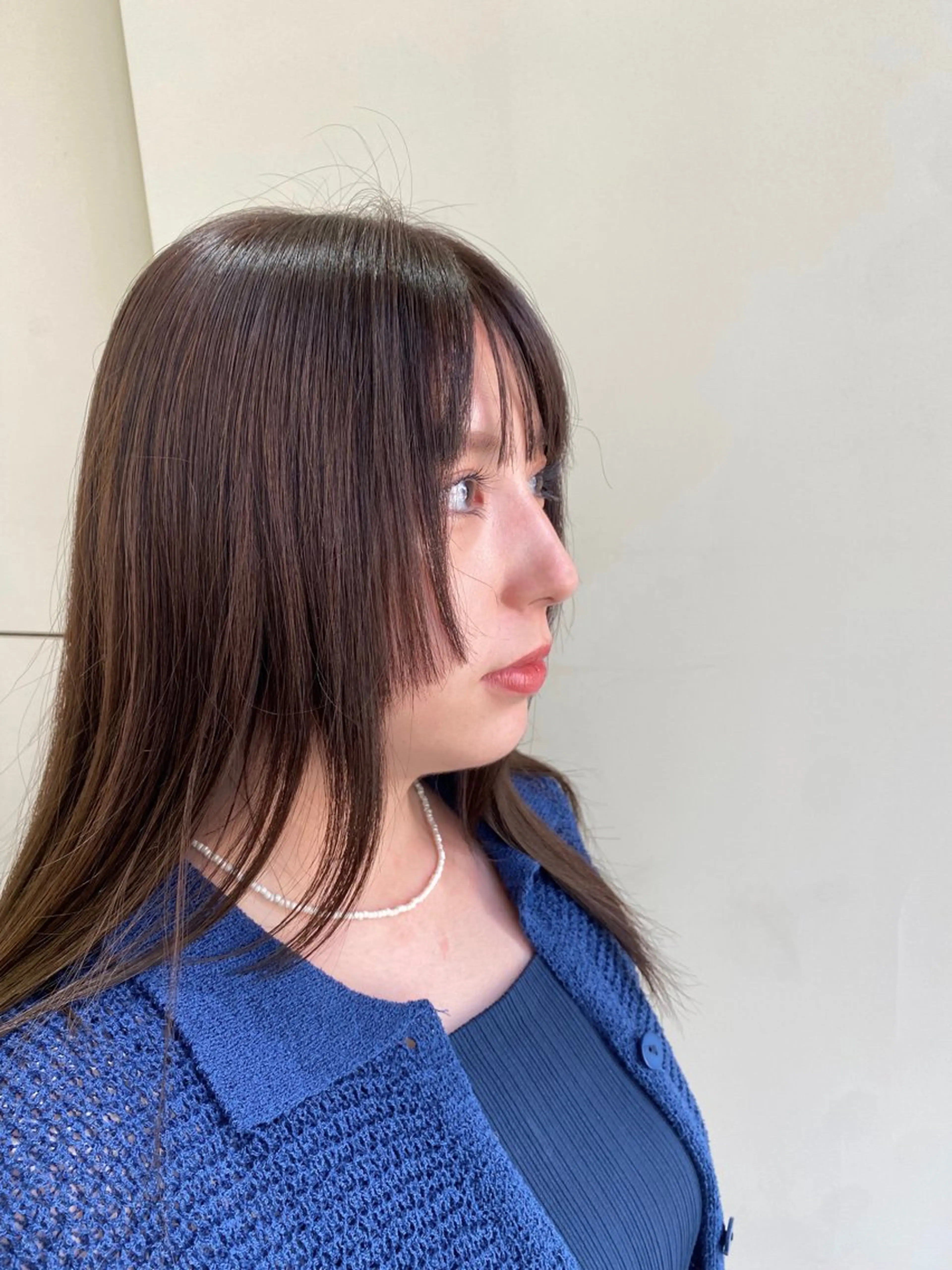 ロング 小顔似合わせ 前田ヒロコのヘアスタイル