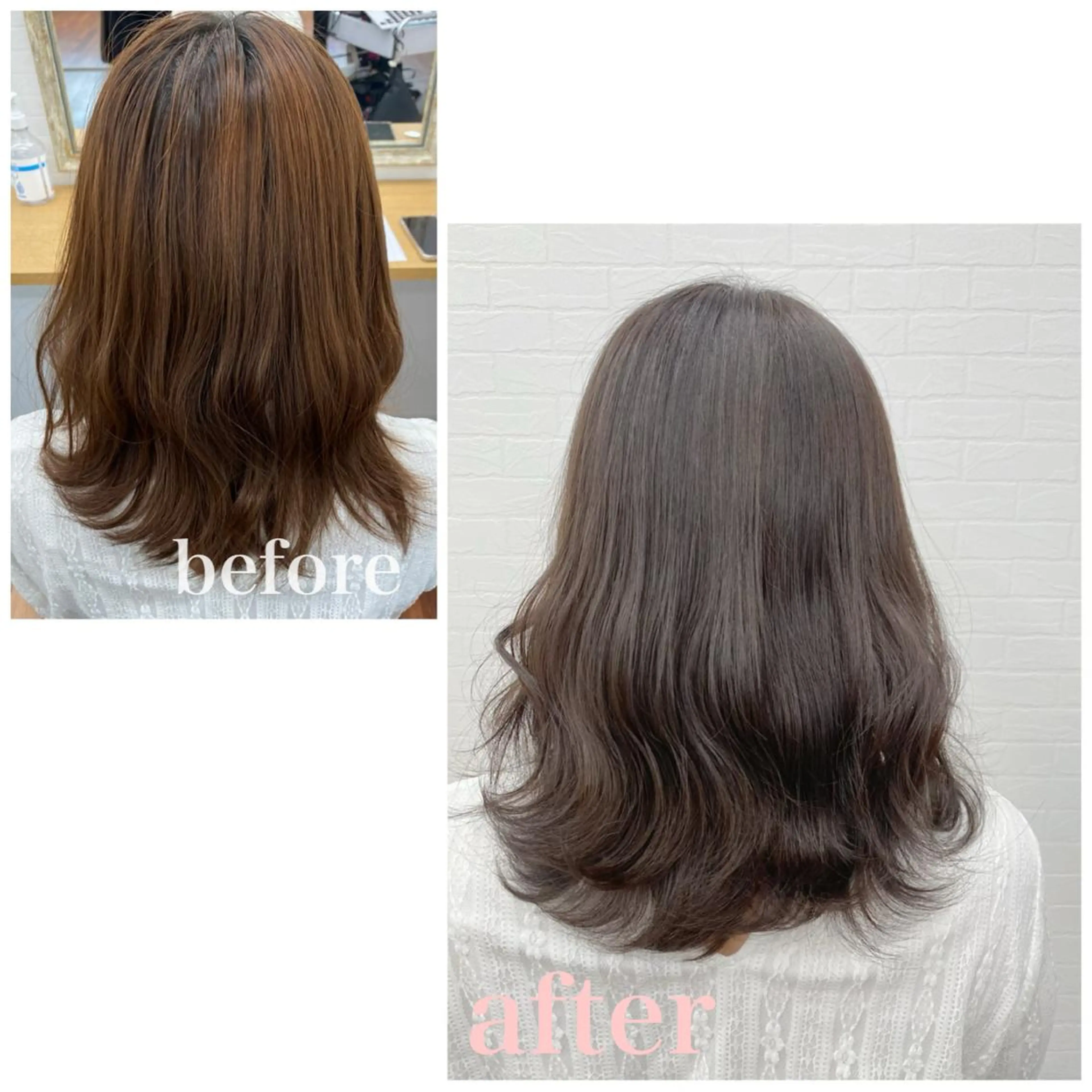 ミディアム カラー GRANLUSSO 〜グランルッソ駅前店所属・木口 嘉美のヘアスタイル