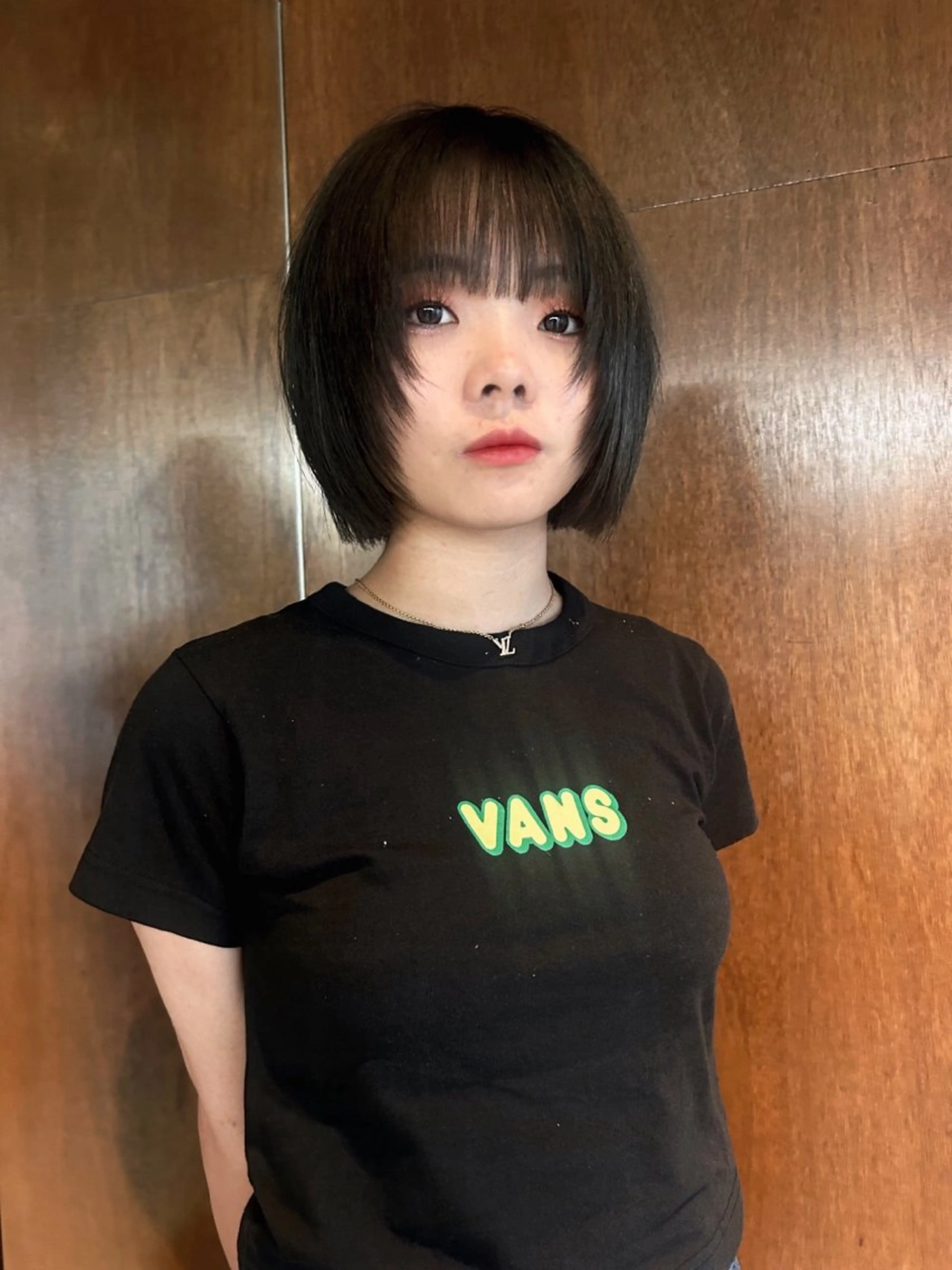 ショート 柔らかいオリーブ🍃 カラーNatsumiのヘアスタイル