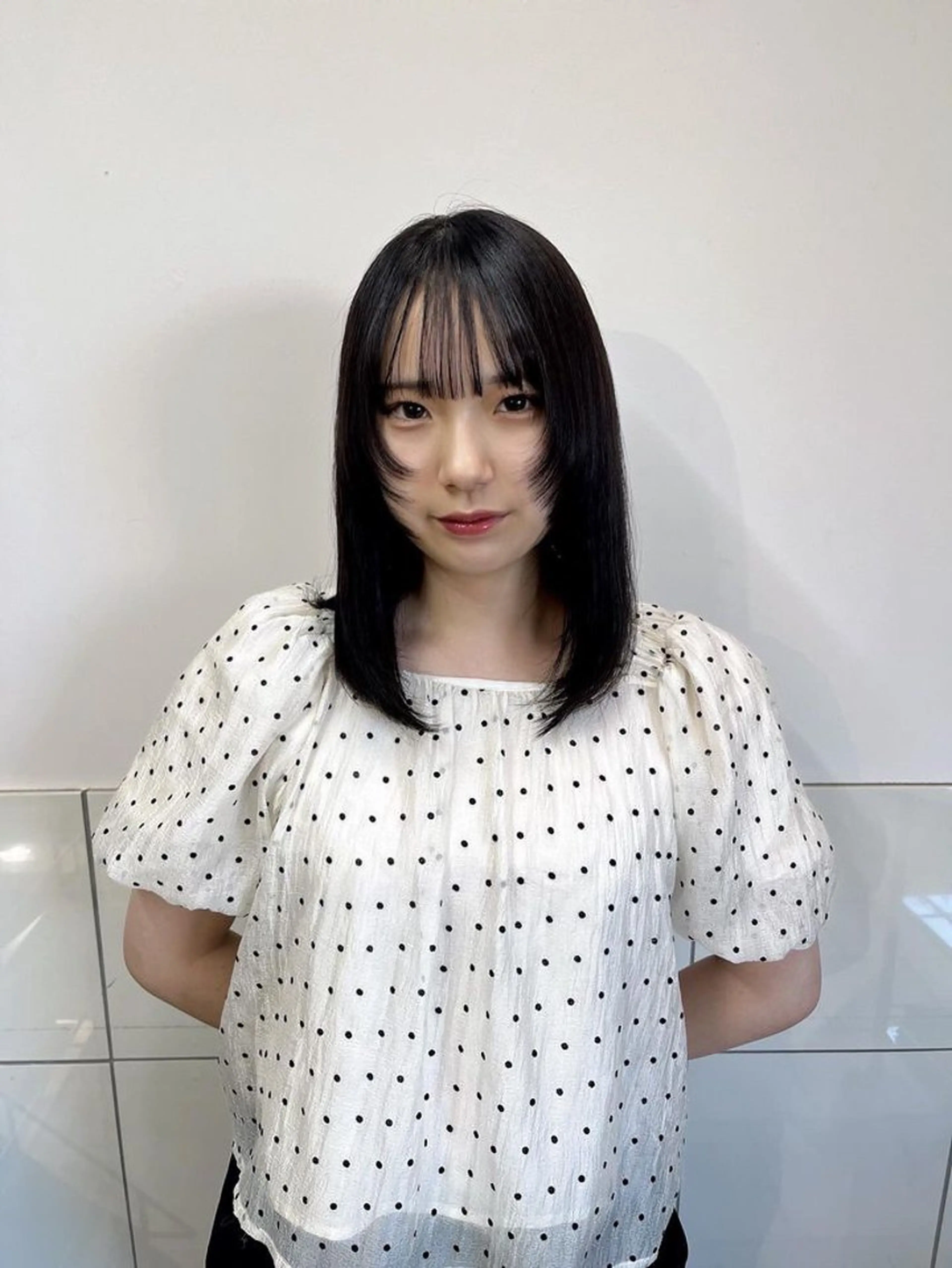 ミディアム 顔周りカット セナ foto武蔵小杉︎︎のヘアスタイル