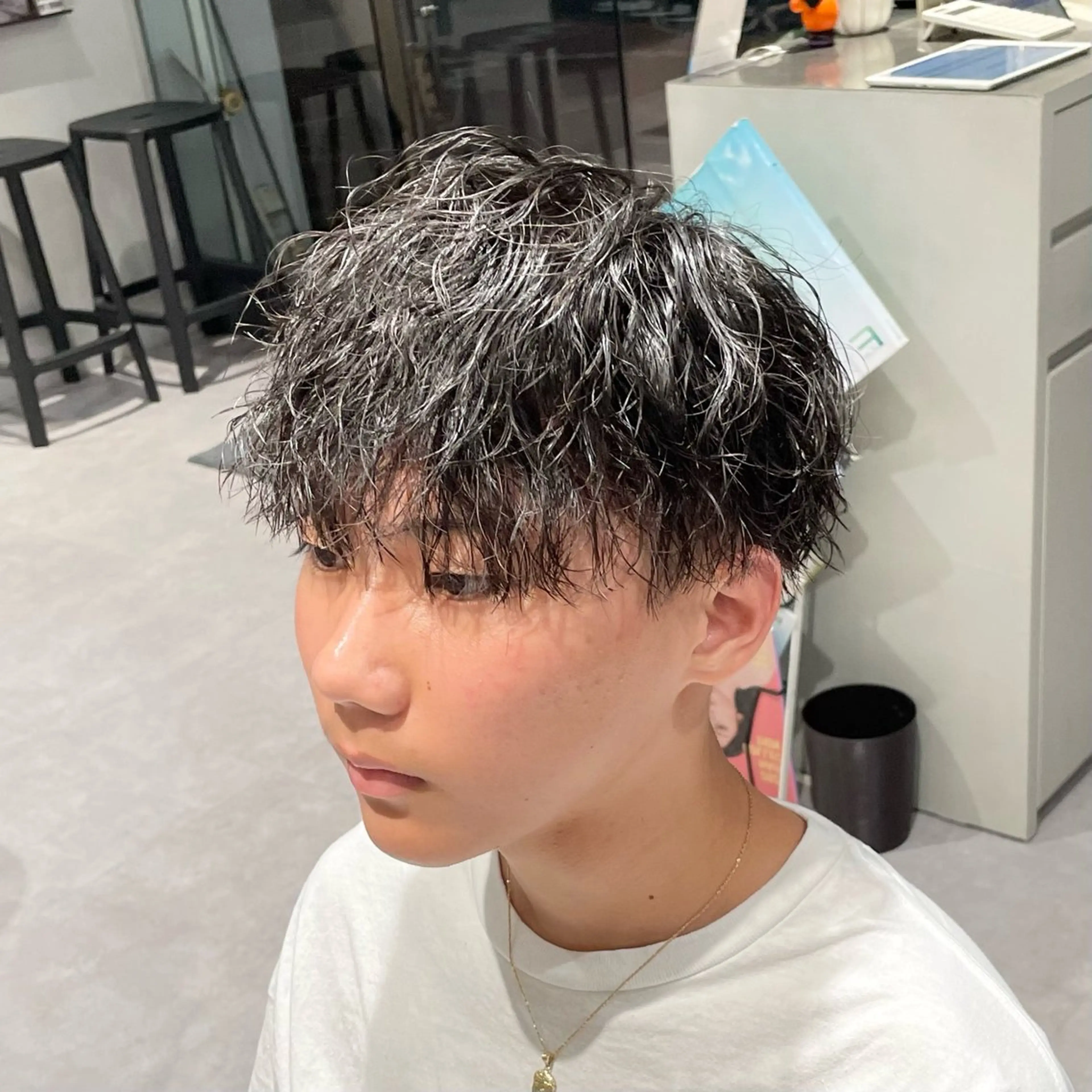 ショート パーマ メンズ lucy.所属・🏝🌞メンズ人気 平澤日向🌞🏝のヘアスタイル