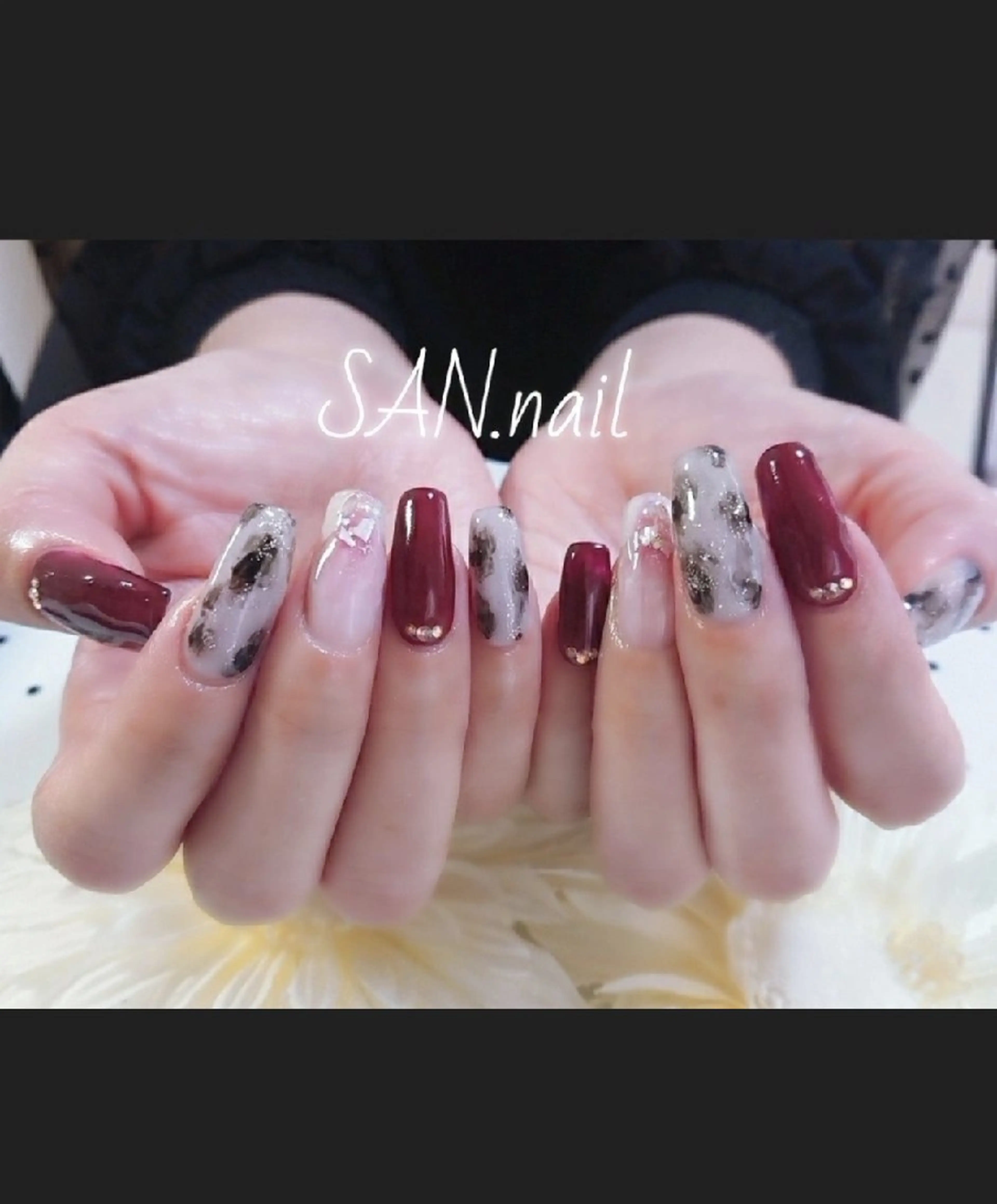 ネイル ボルドー ハンドネイル SAN. nailのネイルデザイン
