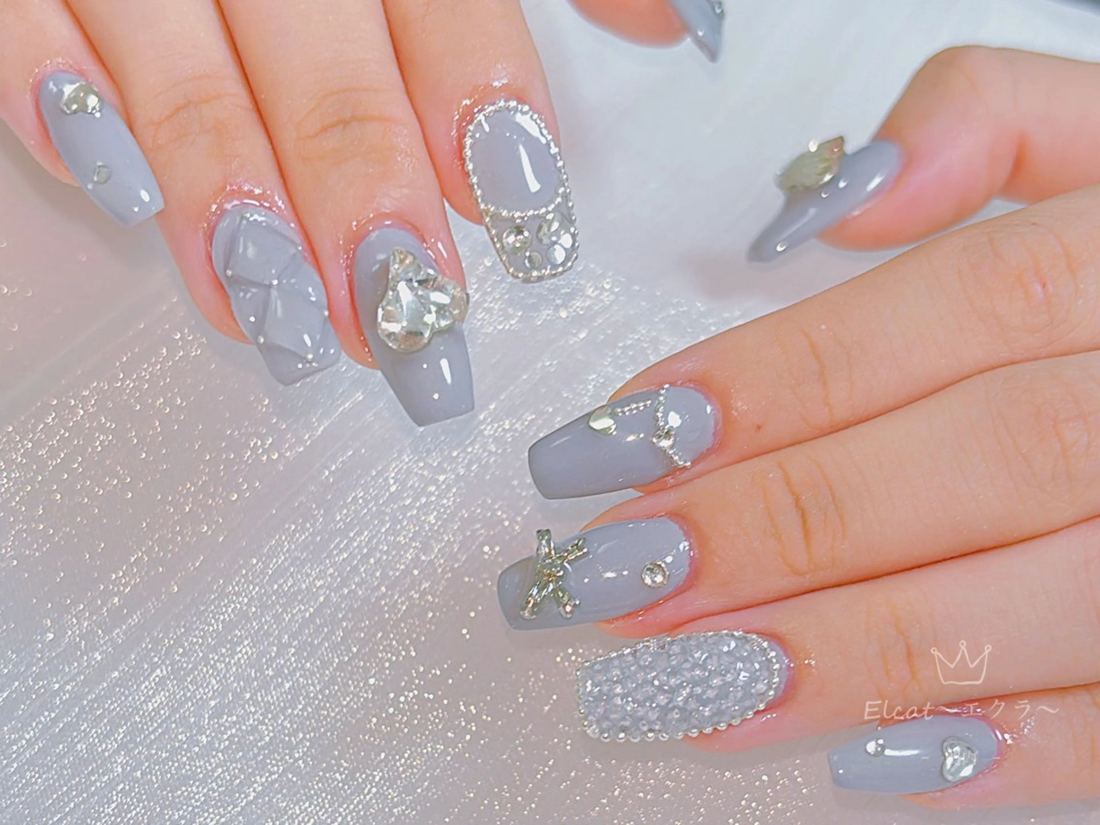 ネイル ハンドネイル ネイルサロンエクラ 🫧Shizukaのネイルデザイン