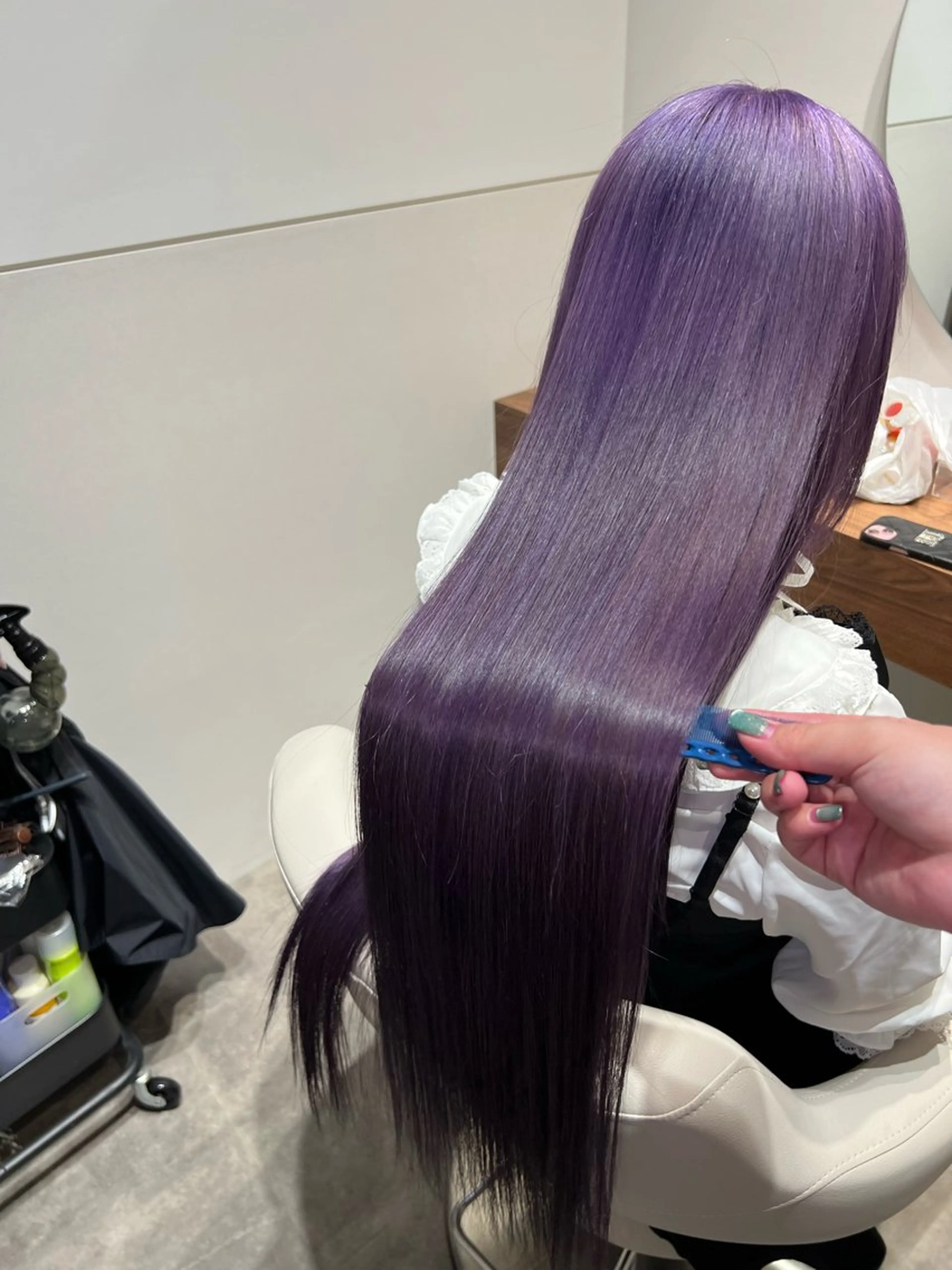 ロング カラー ハイトーンカラー トリートメント ヘアカラー トリートメント オタク美容師💟 チバコナツのヘアスタイル