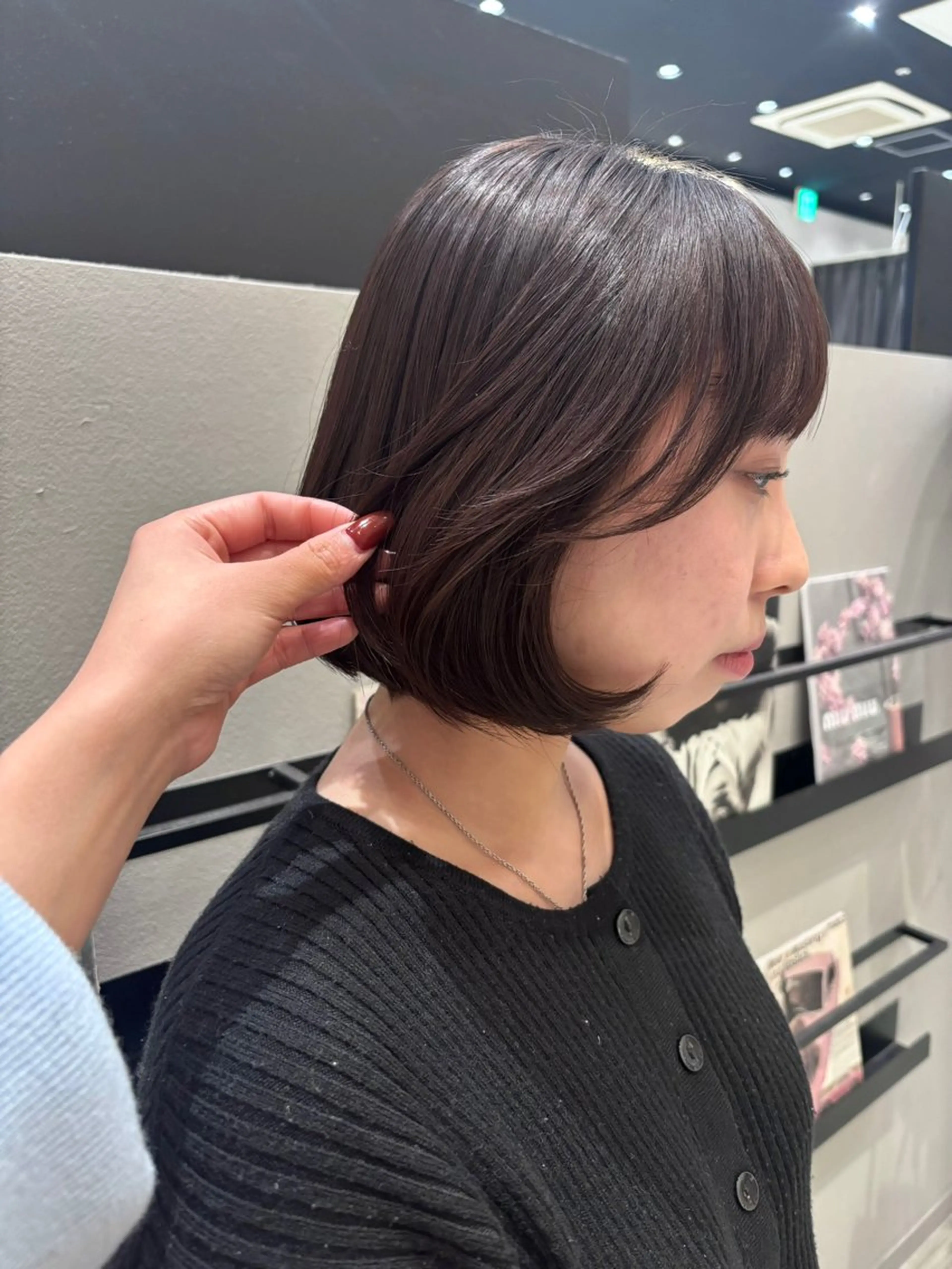 ショート カラー ブラウンカラー ナチュラルブラウン カット ヘアカラー 透明感カラー/ レイヤーkotonoのヘアスタイル