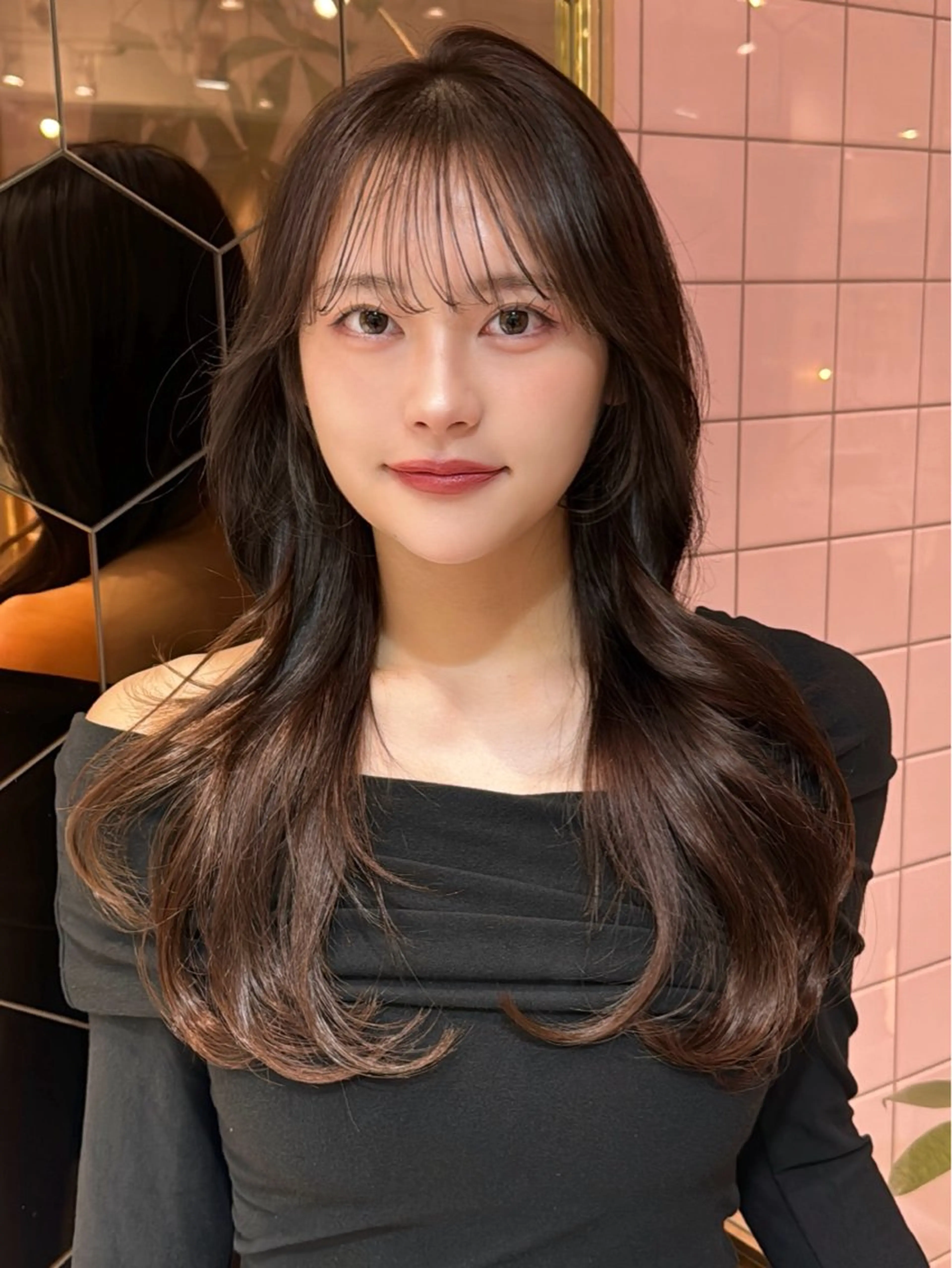 🌻初めての方はこちら🌻小顔カット+カラー+1stepトリートメント+超音波アイロンの写真