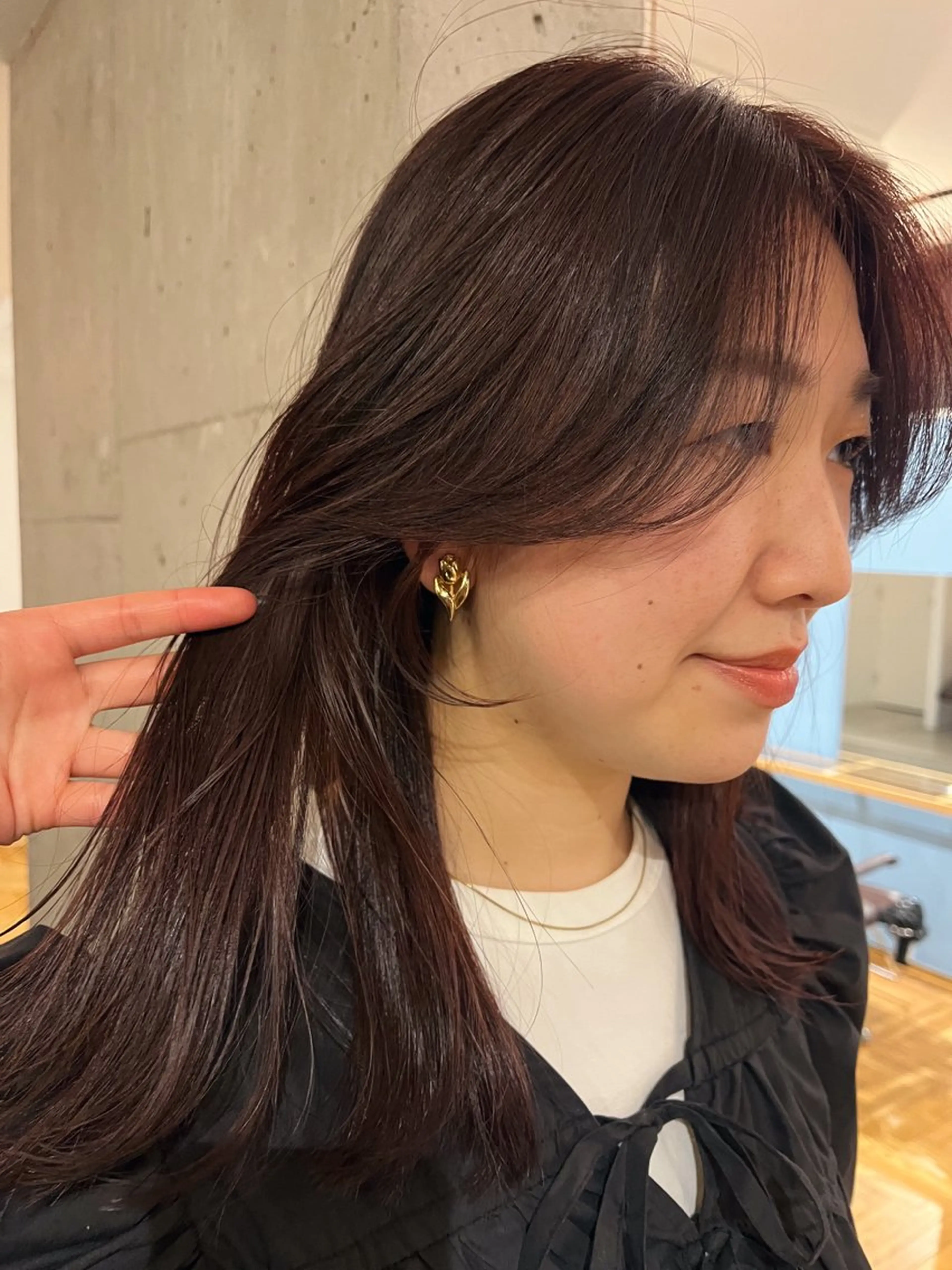 セミロング カラー 暖色/パーマ 🌼クニトウメイのヘアスタイル